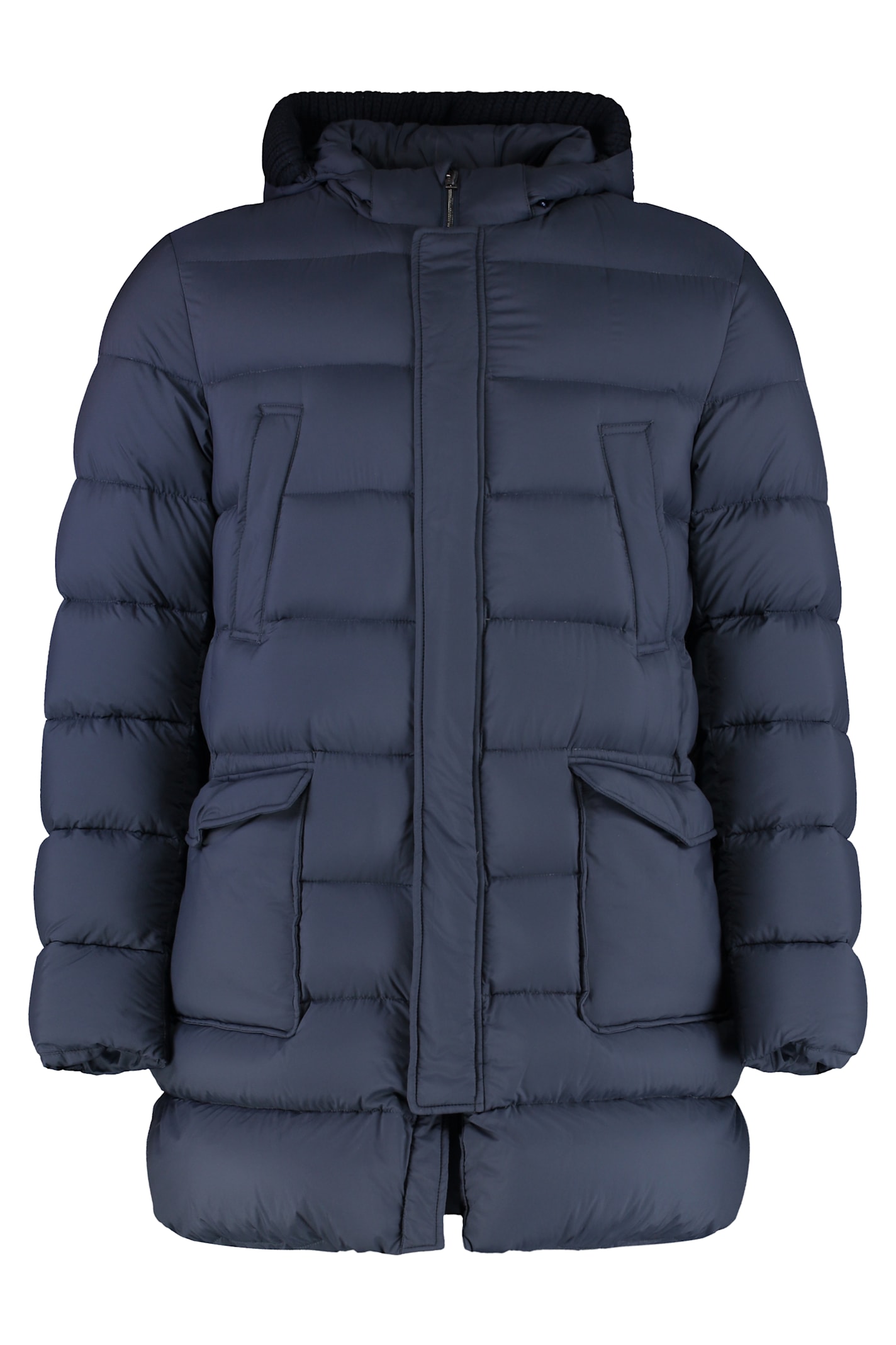 Long Hooded Down Jacket