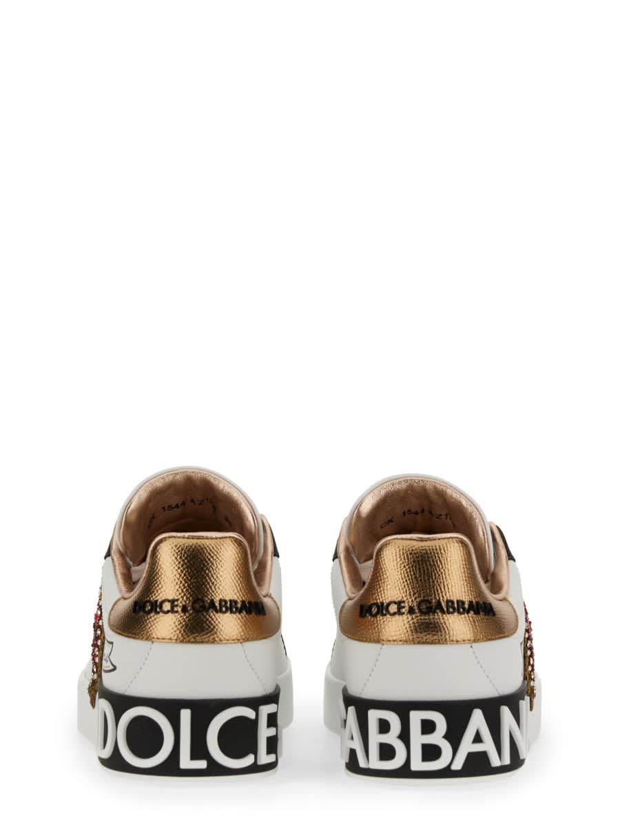 Shop Dolce & Gabbana Portofino Sneaker In White