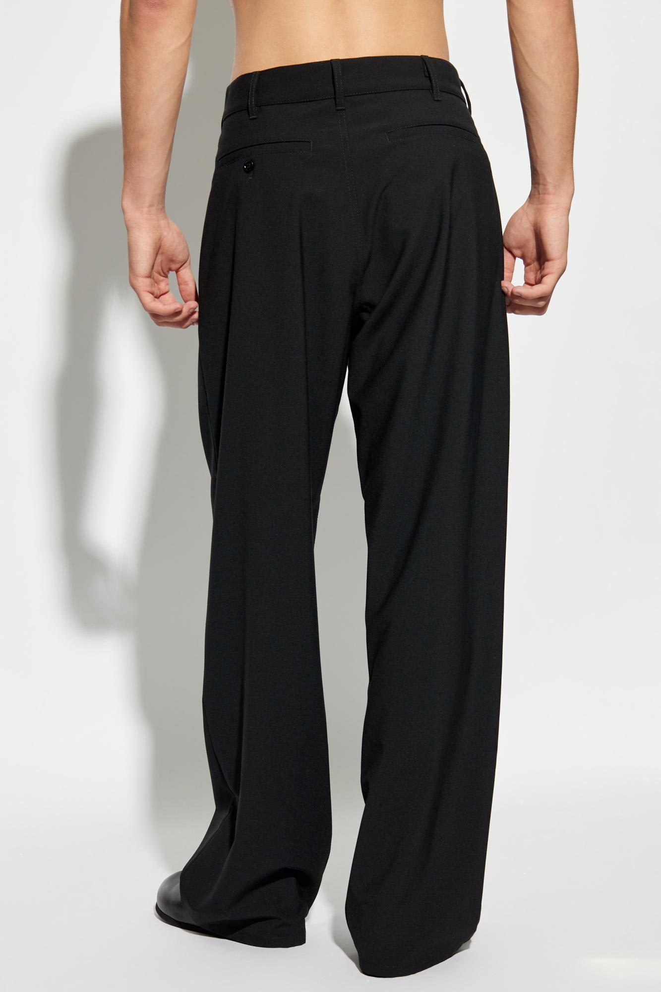 Shop Marni Logo Pants In Black