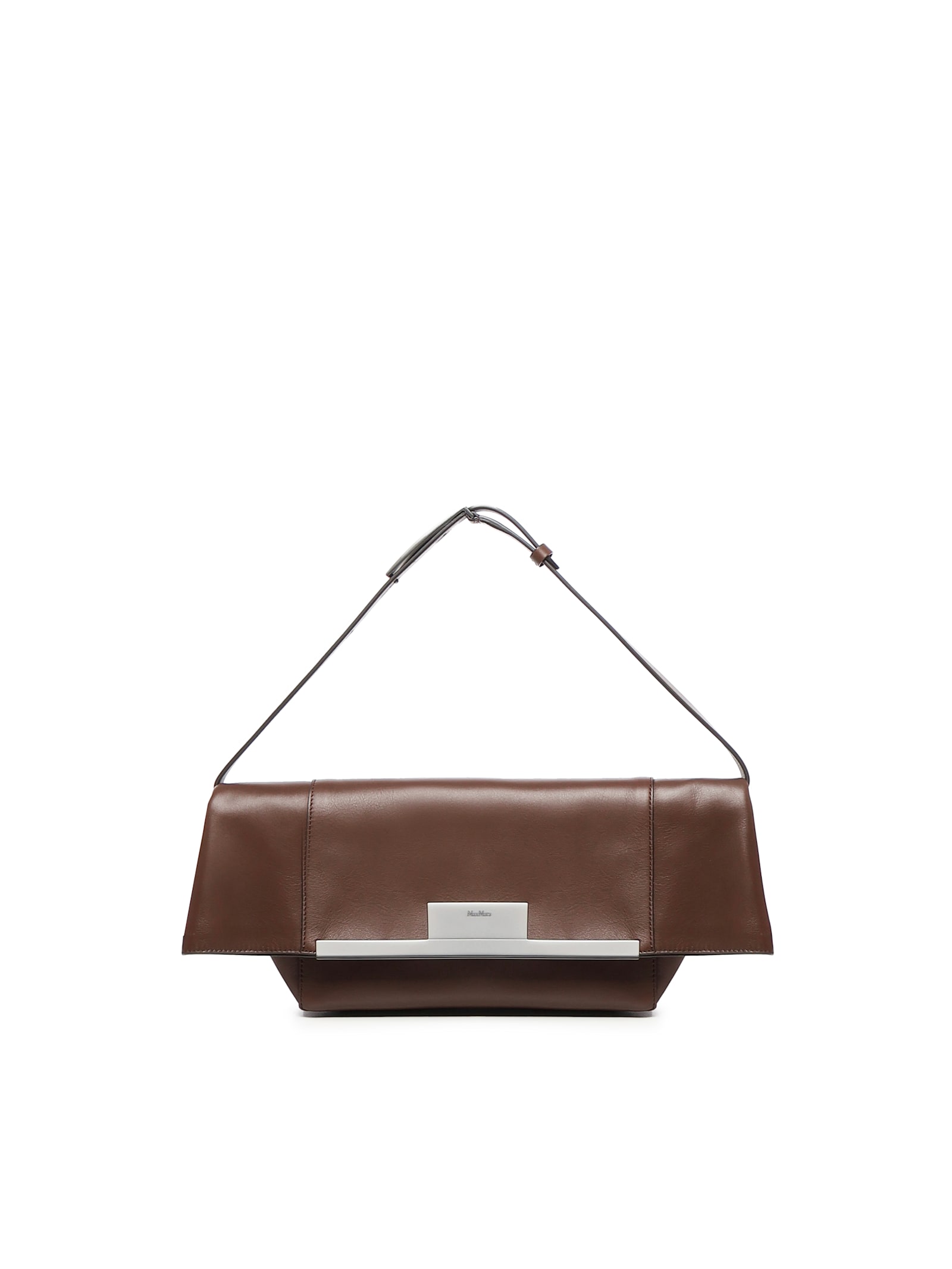 Max Mara Clutch Mmclaspclutchs In Marrone In Brown