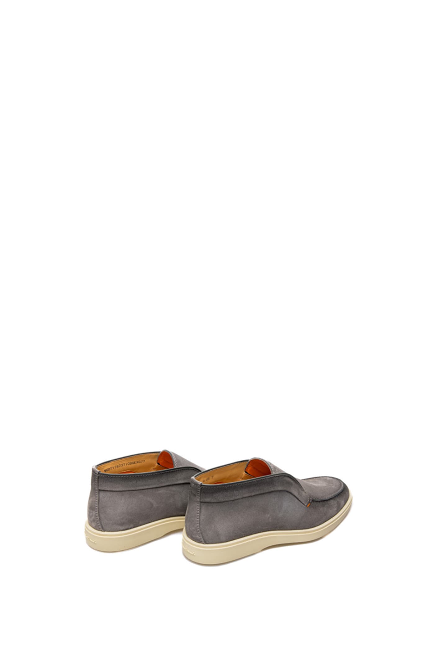 Shop Santoni Digits Mocassin In Grey