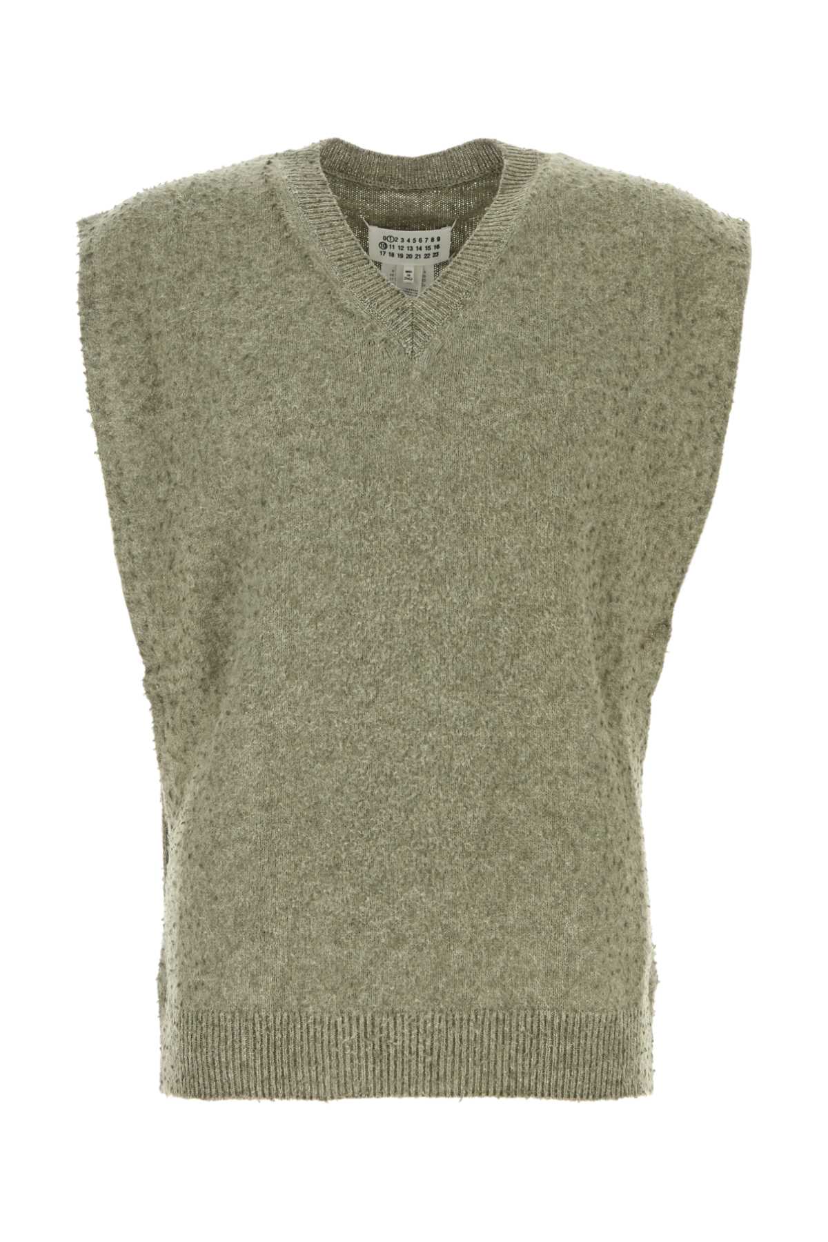 Sage Green Wool Blend Vest