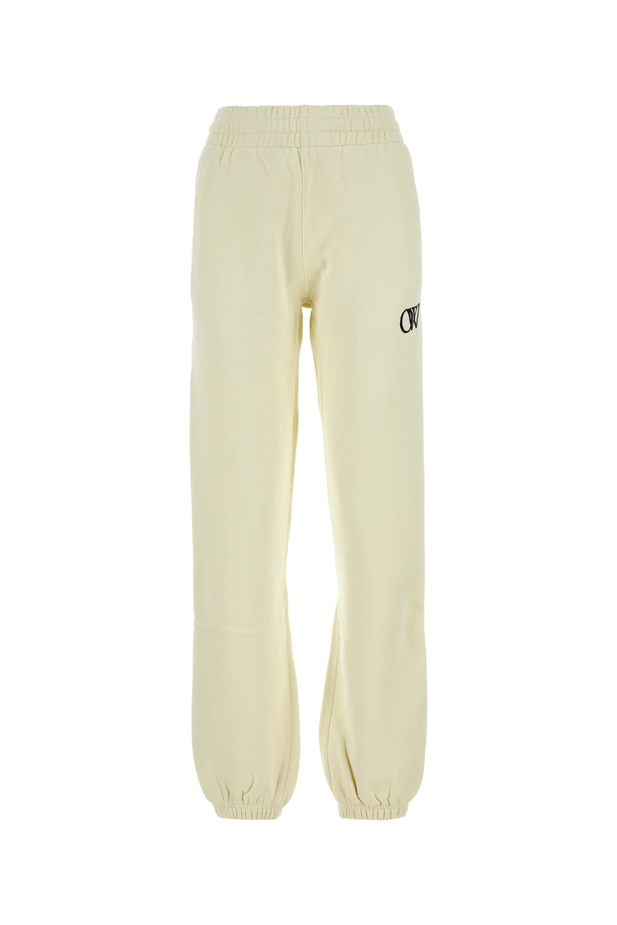 Shop Off-white Pantalone In Beigeblack