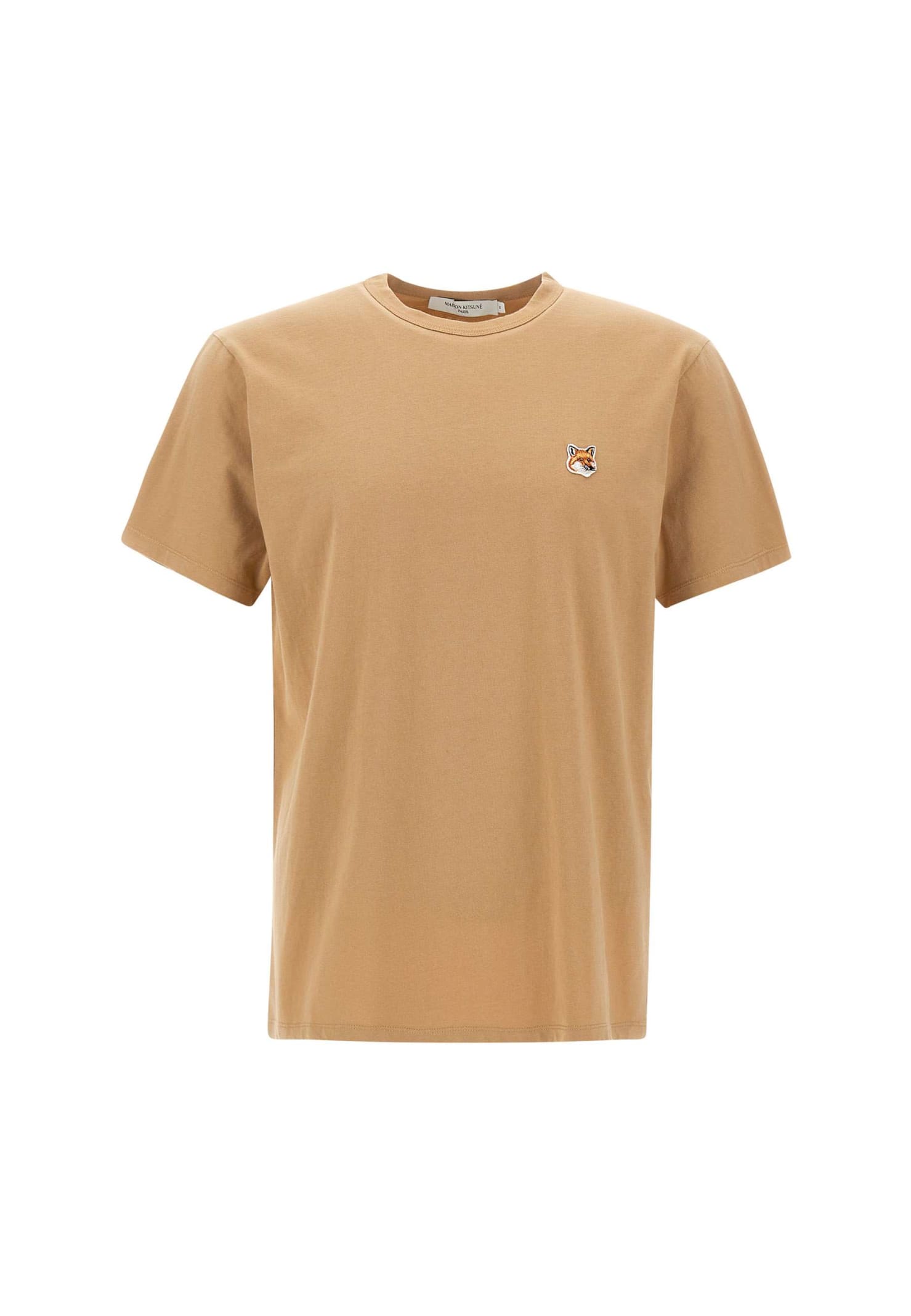 Maison Kitsuné Cotton T-shirt In Beige