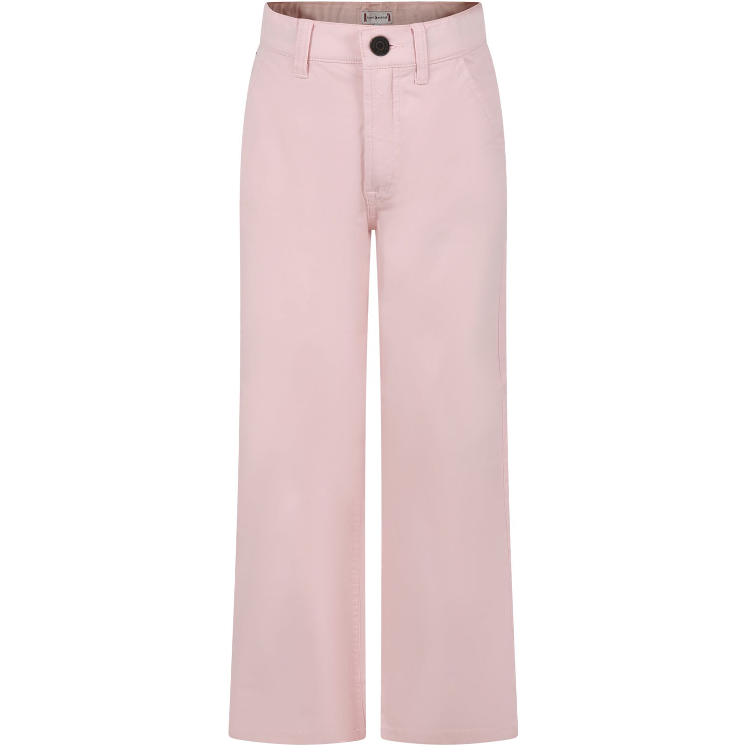 Tommy Hilfiger Kids' Pink Jeans For Girl With Logo