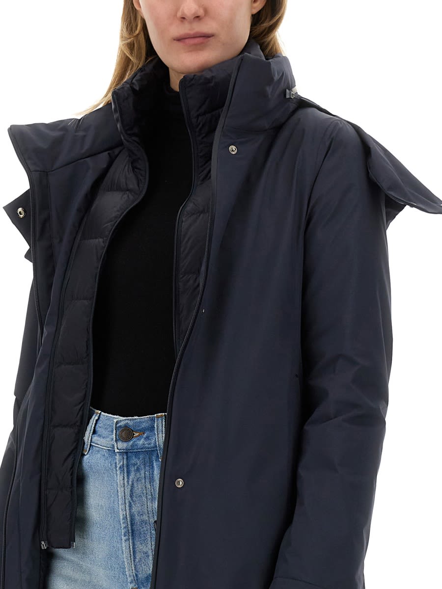 Shop Herno Goretex Jacket In Blue