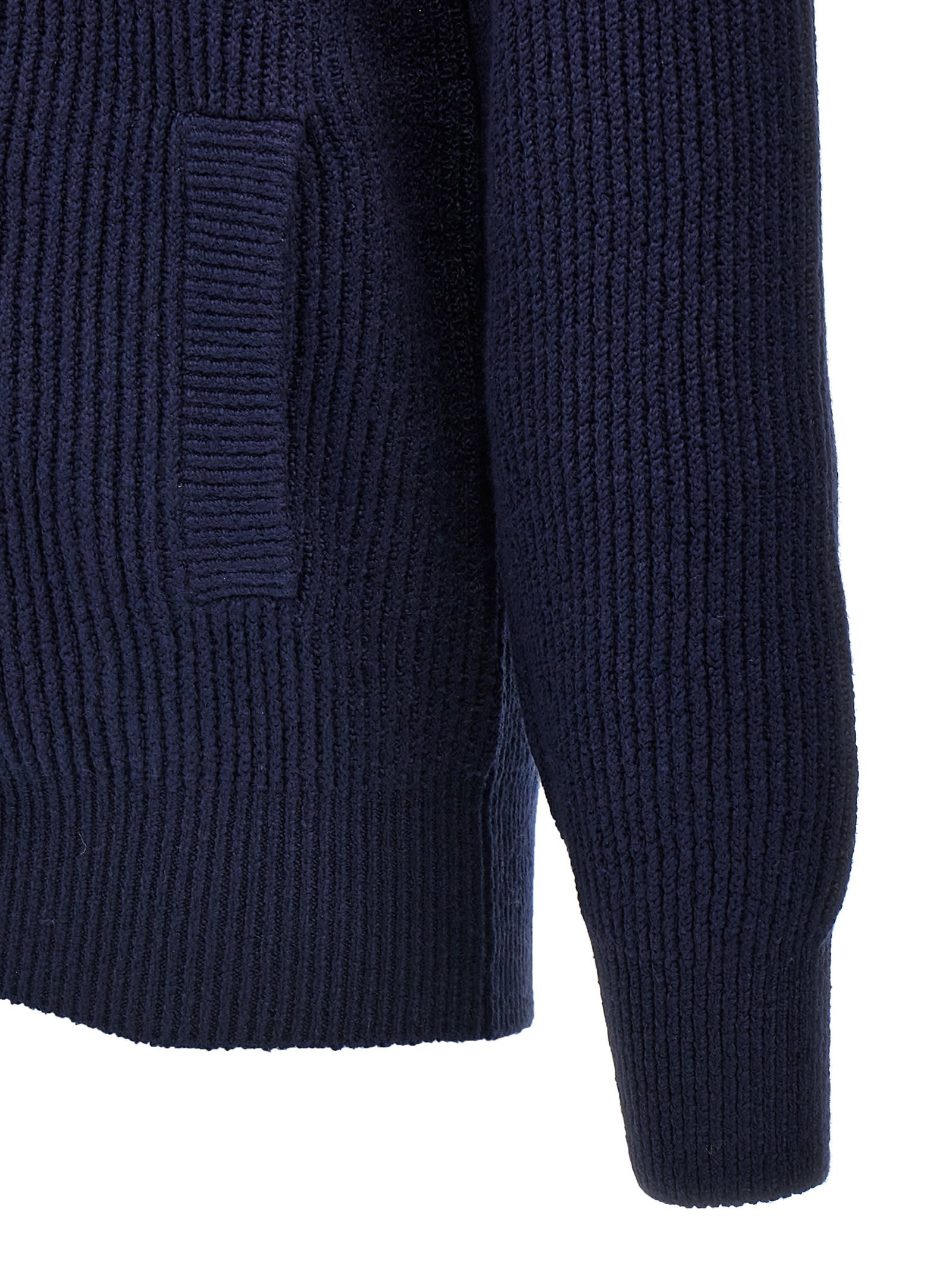 Brunello Cucinelli Zip-front Cardigan In Blue