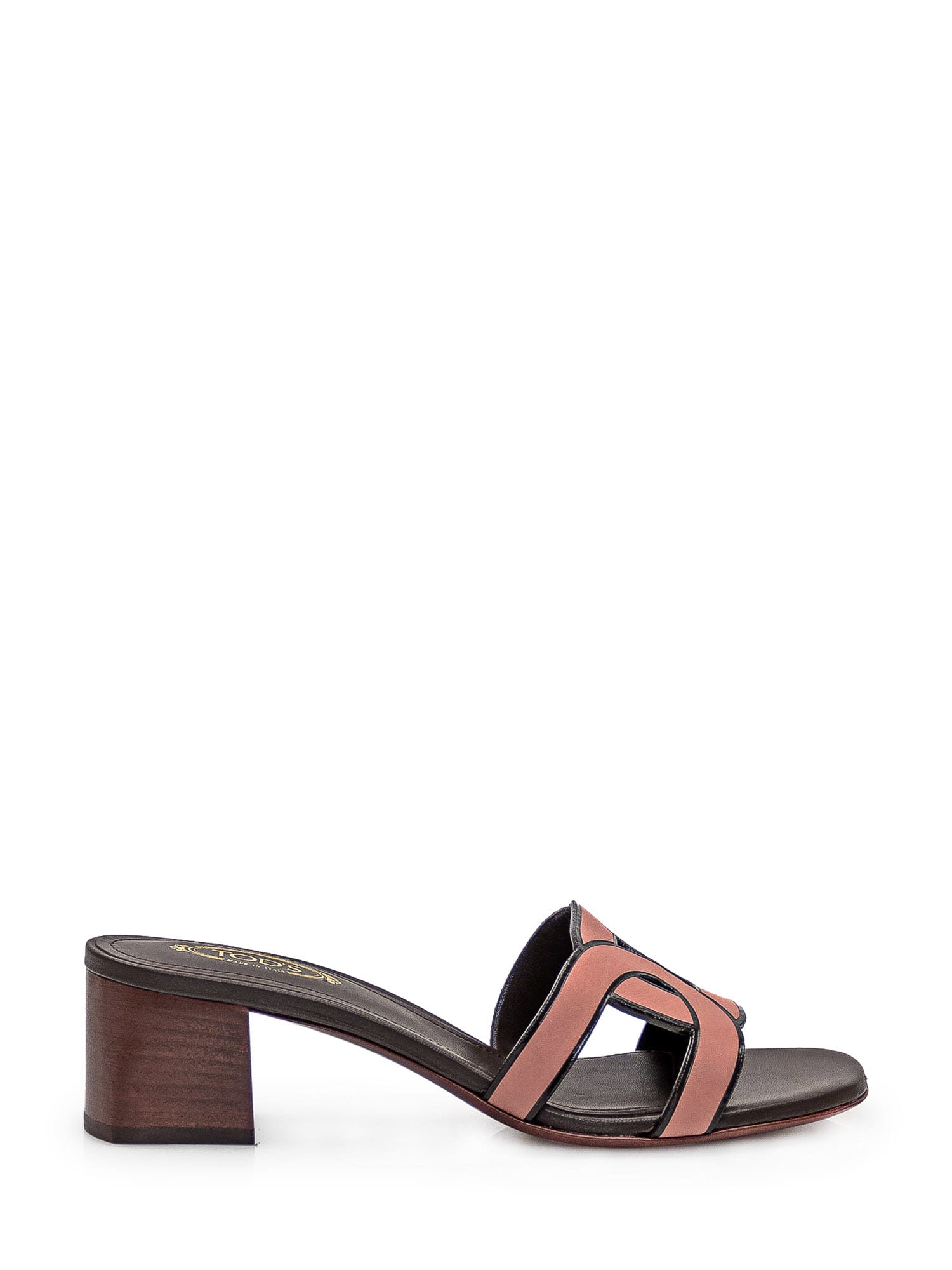 Shop Tod's Leather Sandal In Glicine