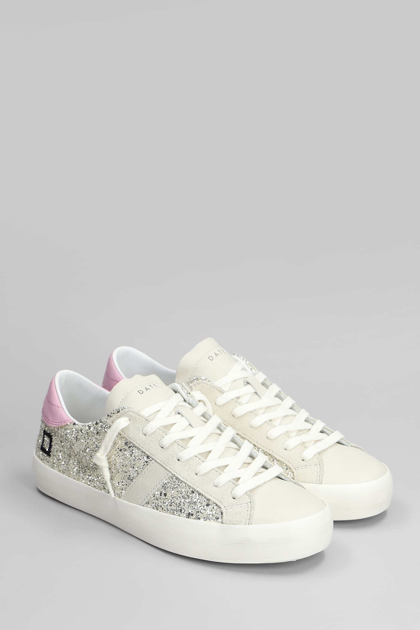 Shop Date Hill Low Sneakers In Platinum Glitter