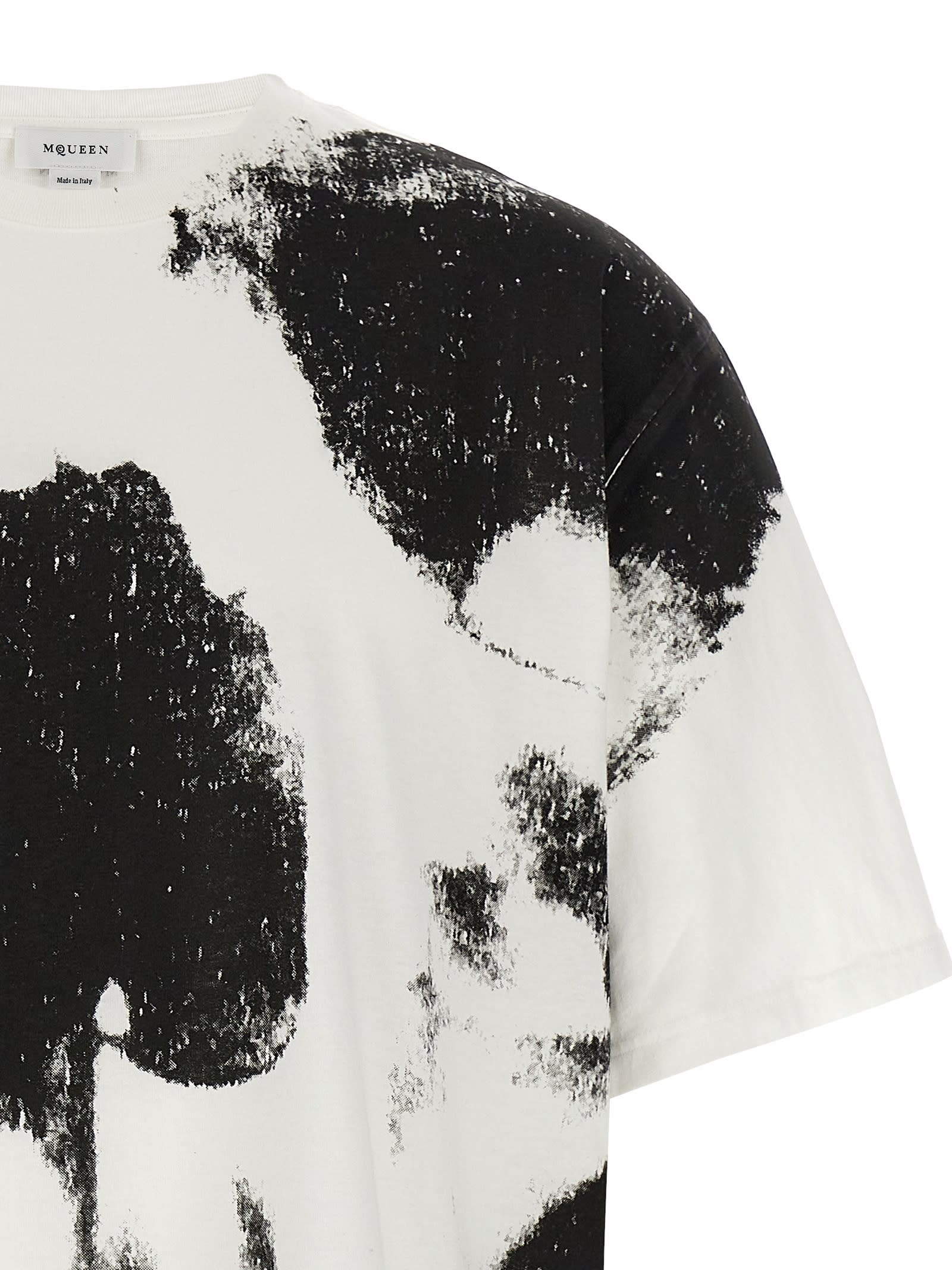 Alexander Mcqueen Skull T-shirt In White