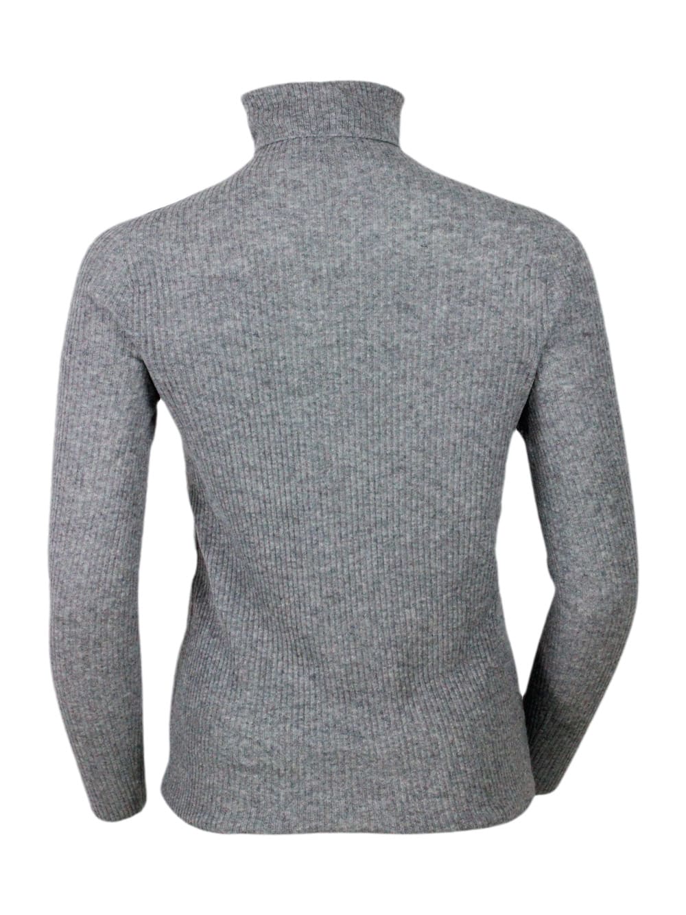 Fabiana Filippi Wool Blend Crewneck In Gray