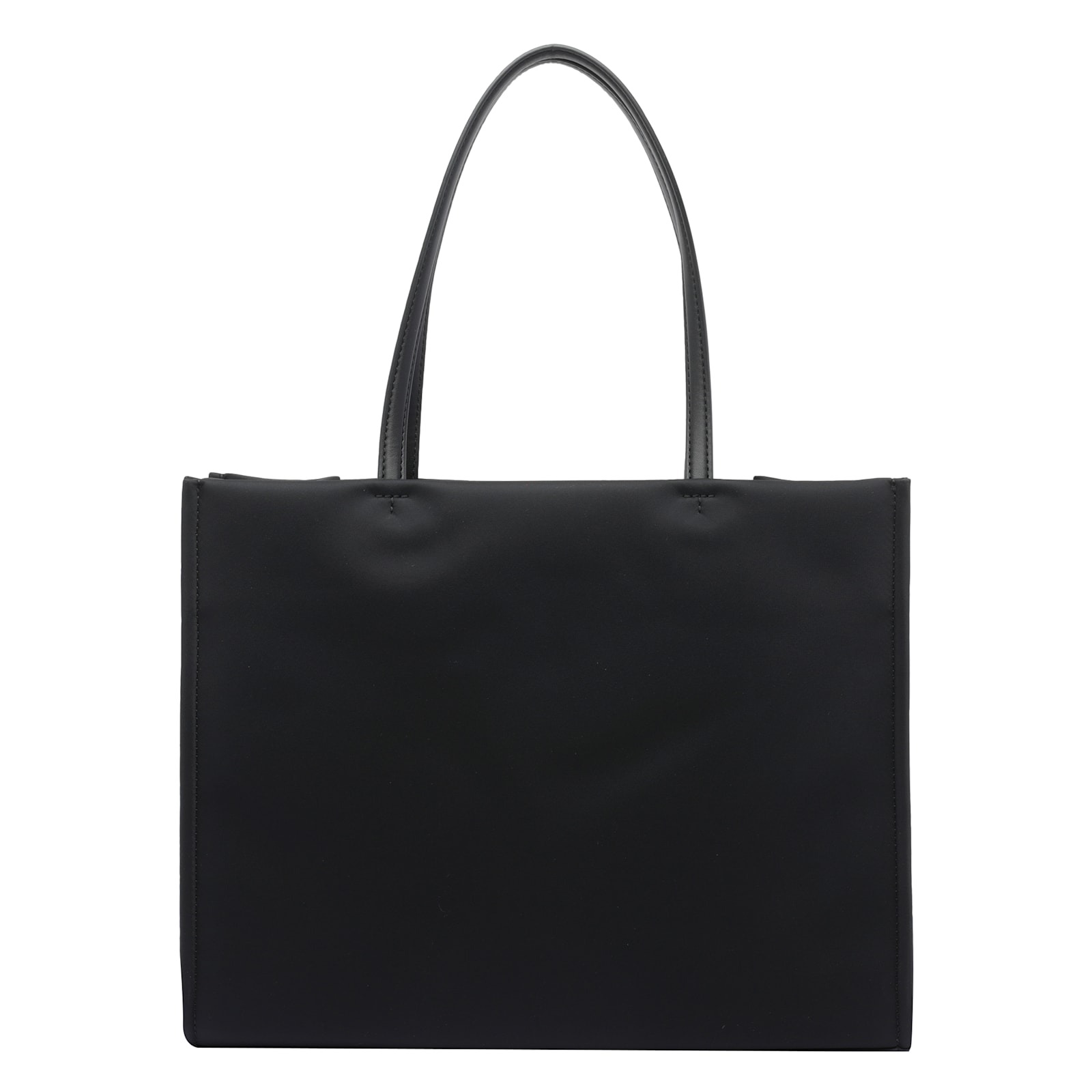 Tory Burch Spacious Black Tote With Embossed Logo And Sturdy Handles In Black