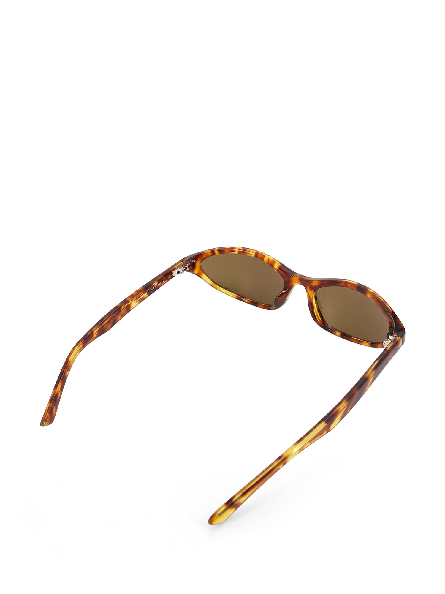 Balenciaga Cat Eye Frame Sunglasses With Oval Lenses In Brown