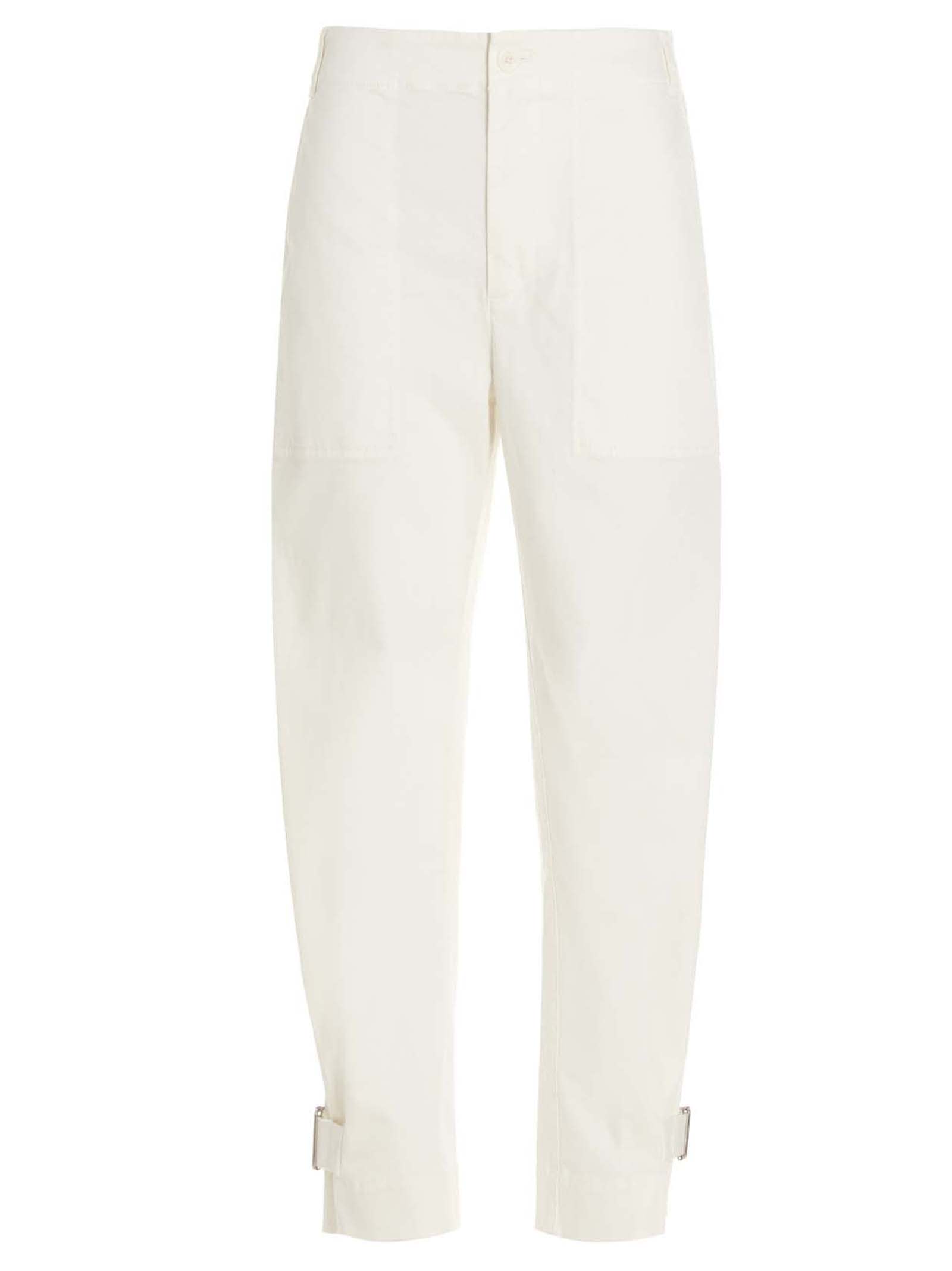 Proenza Schouler White Label Buckle Strap Trousers