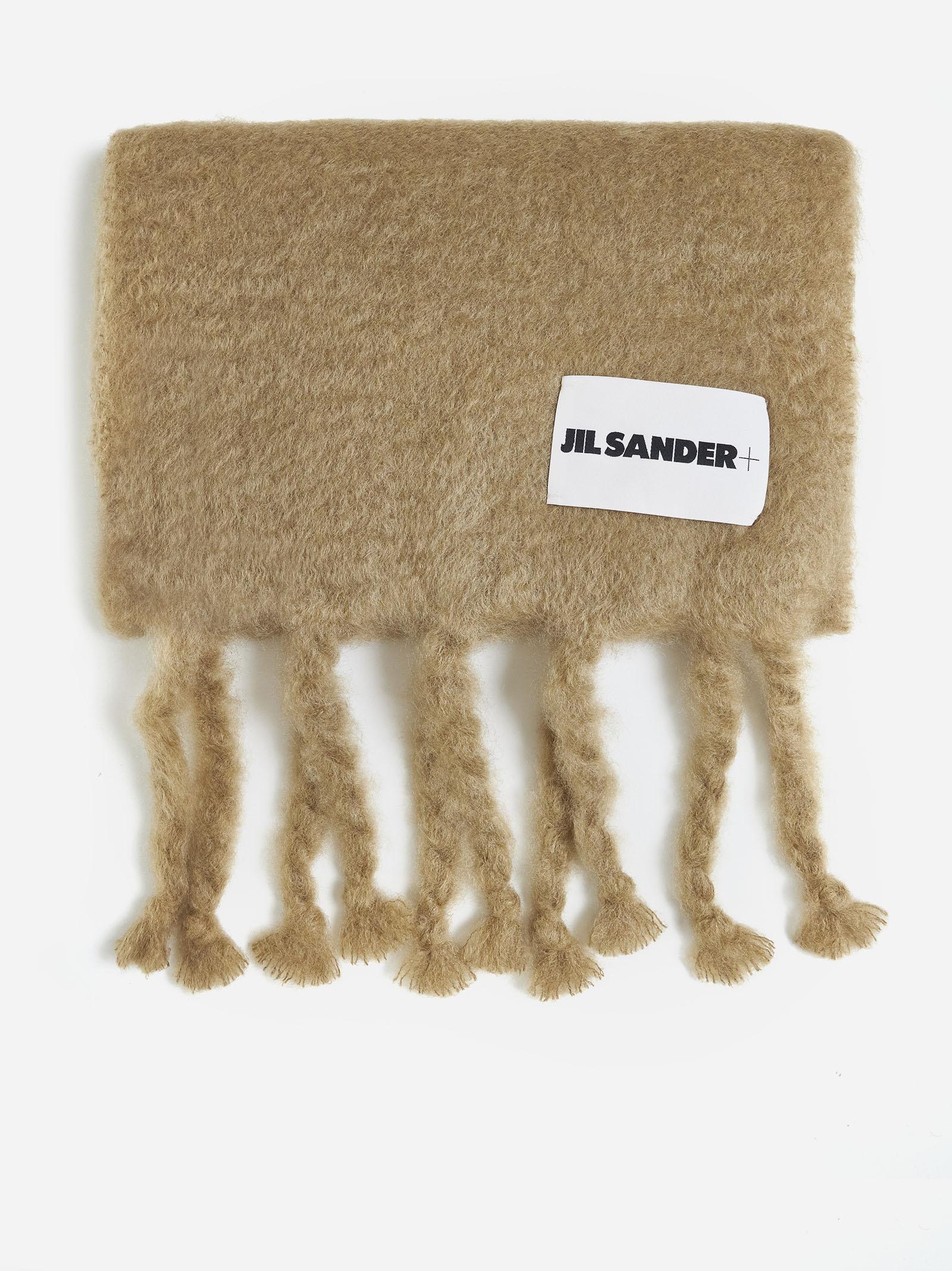 Shop Jil Sander Mohair-blend Scarf In Beije