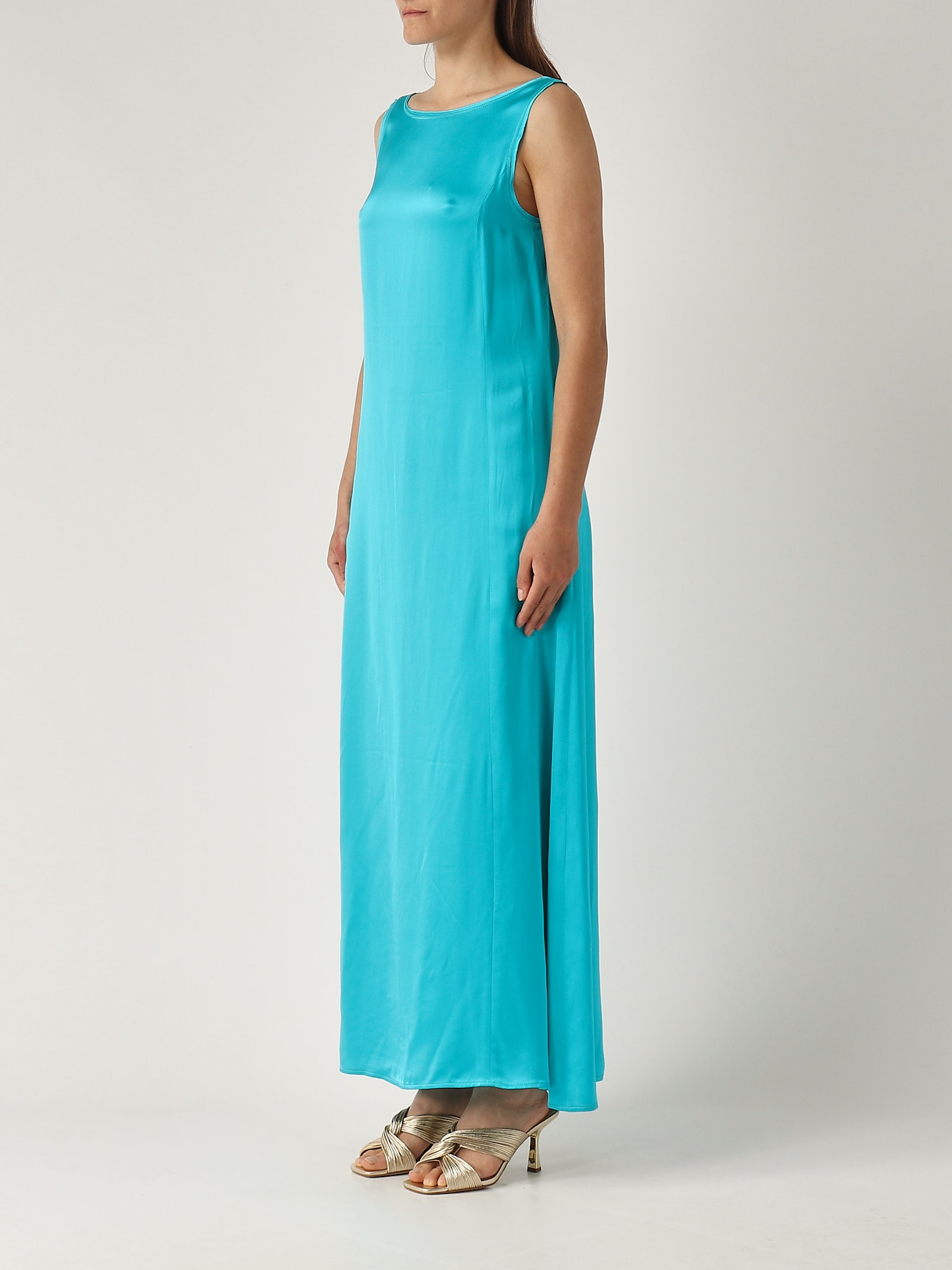 Maliparmi Abito Shiny Cady Dress In Multi