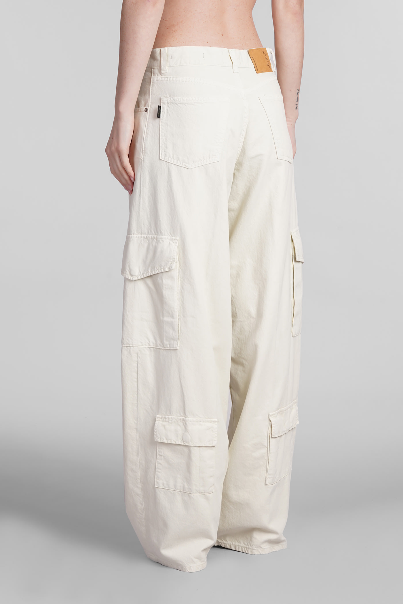 Shop Haikure Bethany Jeans In Beige Cotton