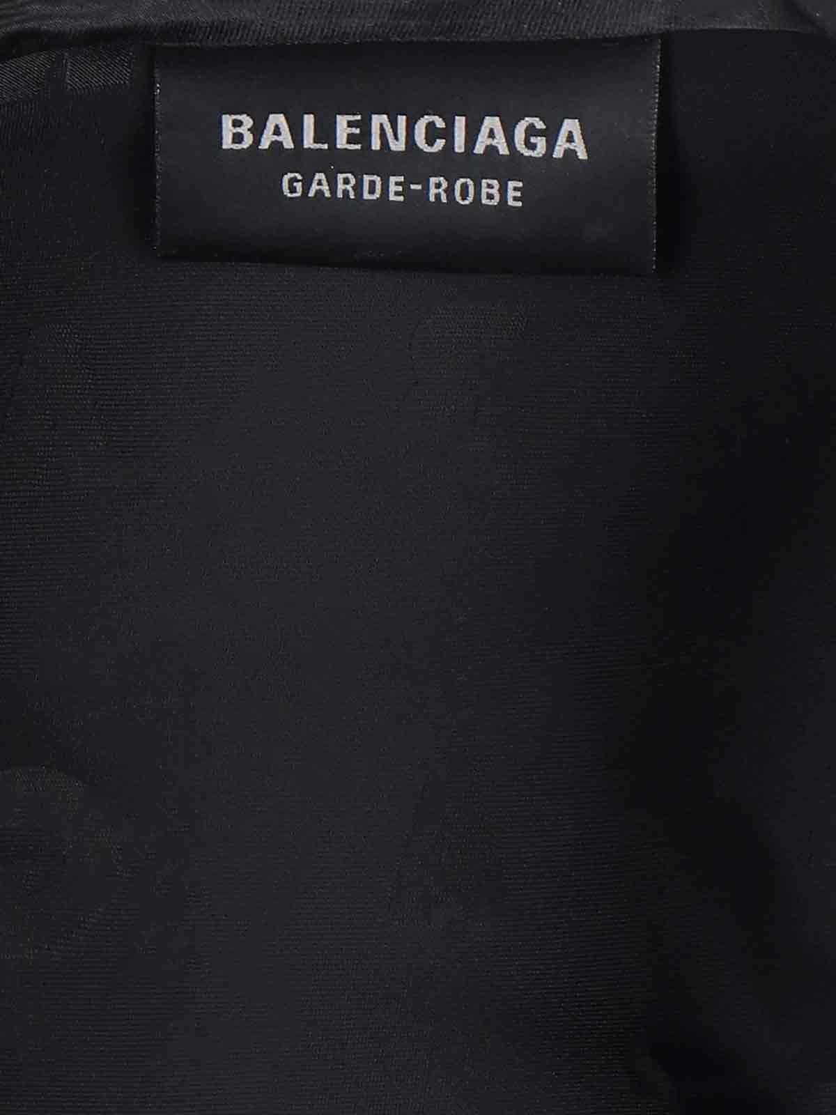 Balenciaga Black Long Evening Dress With Logo Motif All-over In Viscose Woman In Black