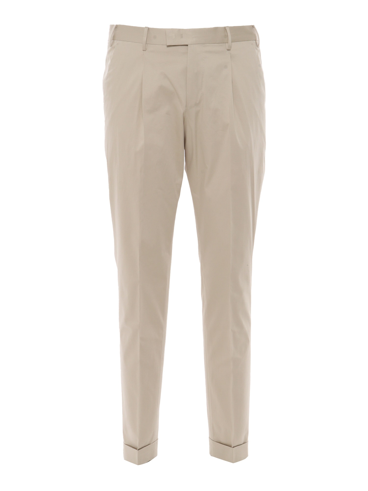 Trousers - Master, 1 Pleat, Diagonal Pockets, Flap Back Pockets, Turn-up