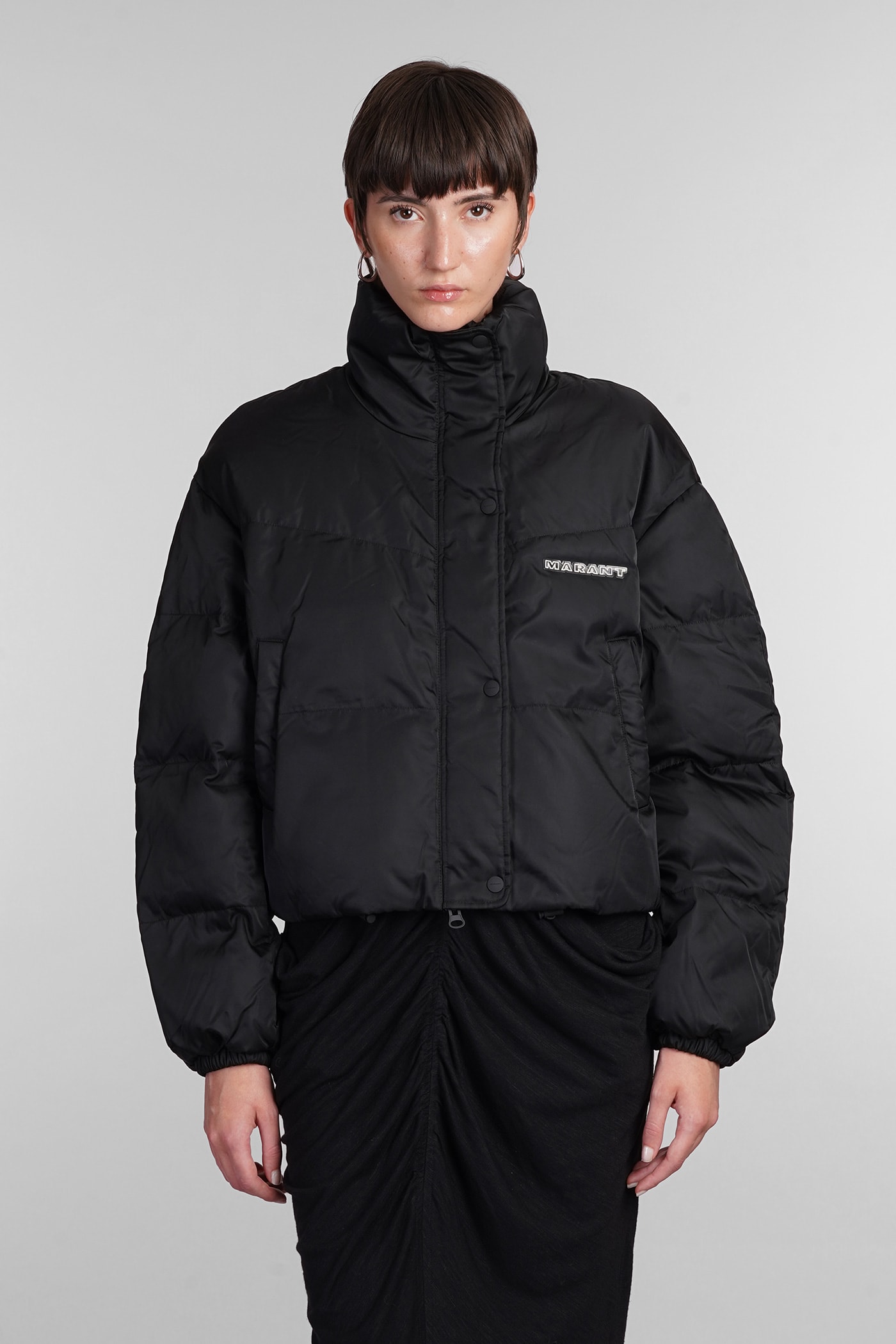 Shop Marant Etoile Telia Puffer In Black Polyamide