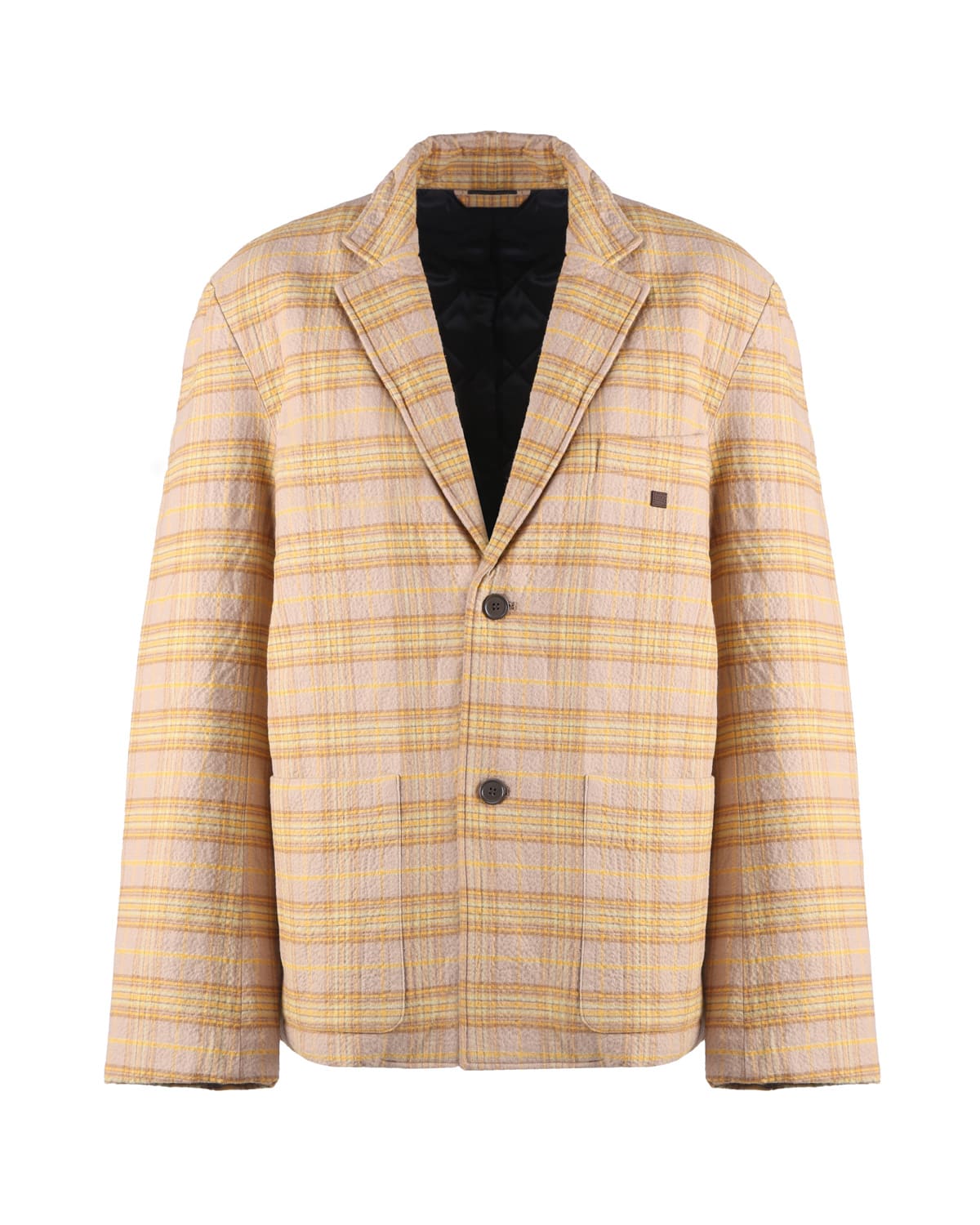 Acne Studios Checked Jacket In Cotton