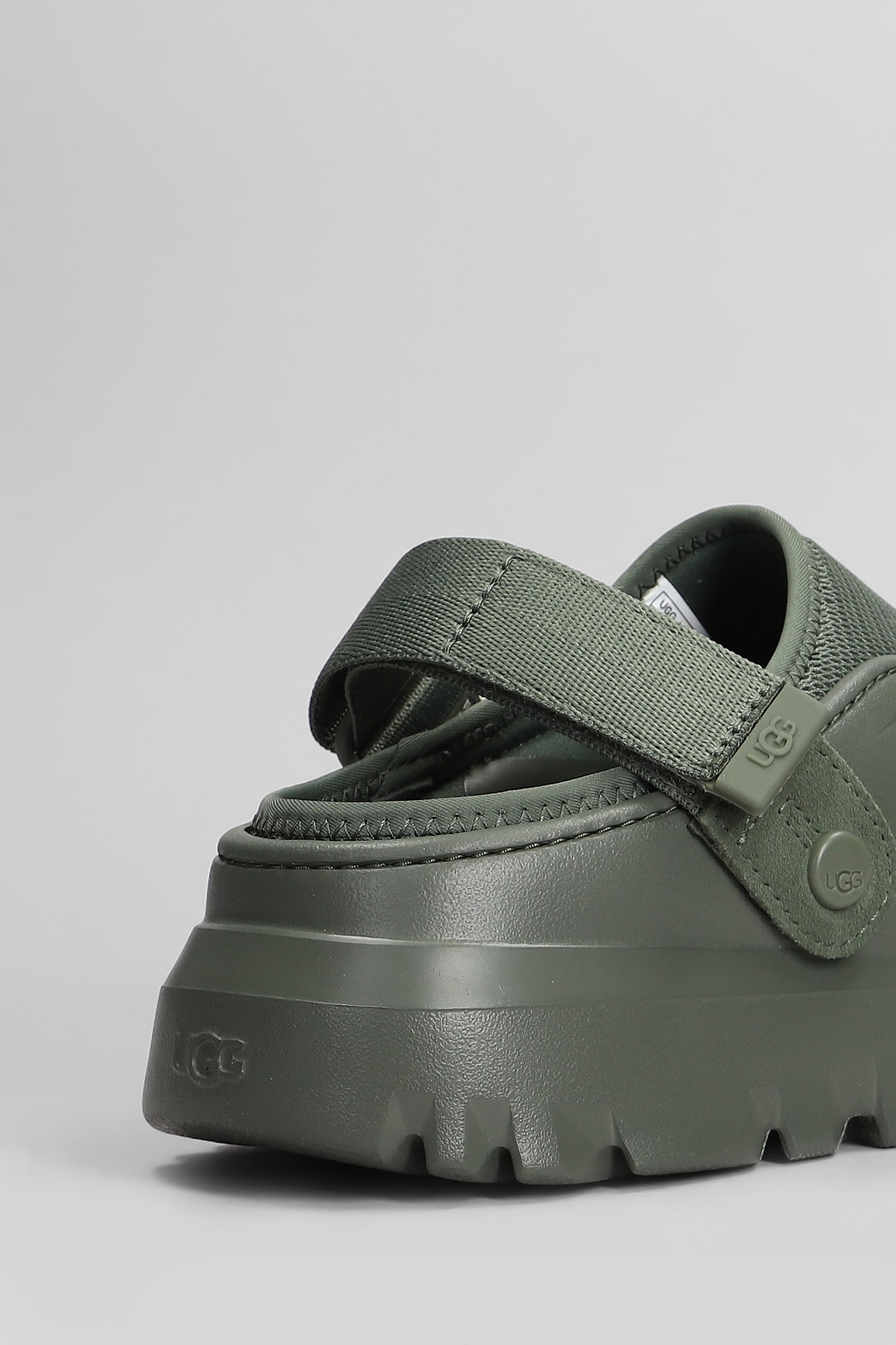 Shop Ugg Peakmod Slipper-mule In Green Rubber/plasic
