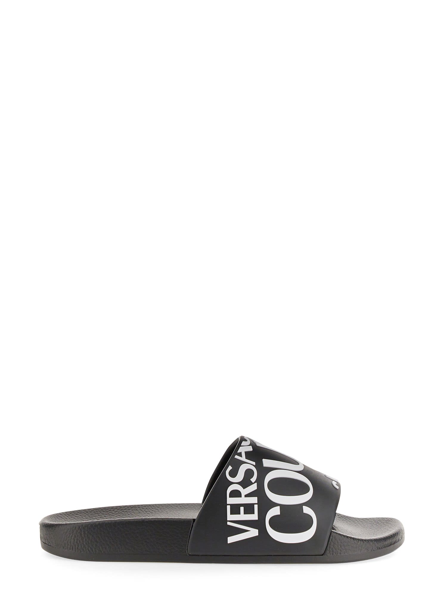 Versace Jeans Couture Slide Sandal With Logo