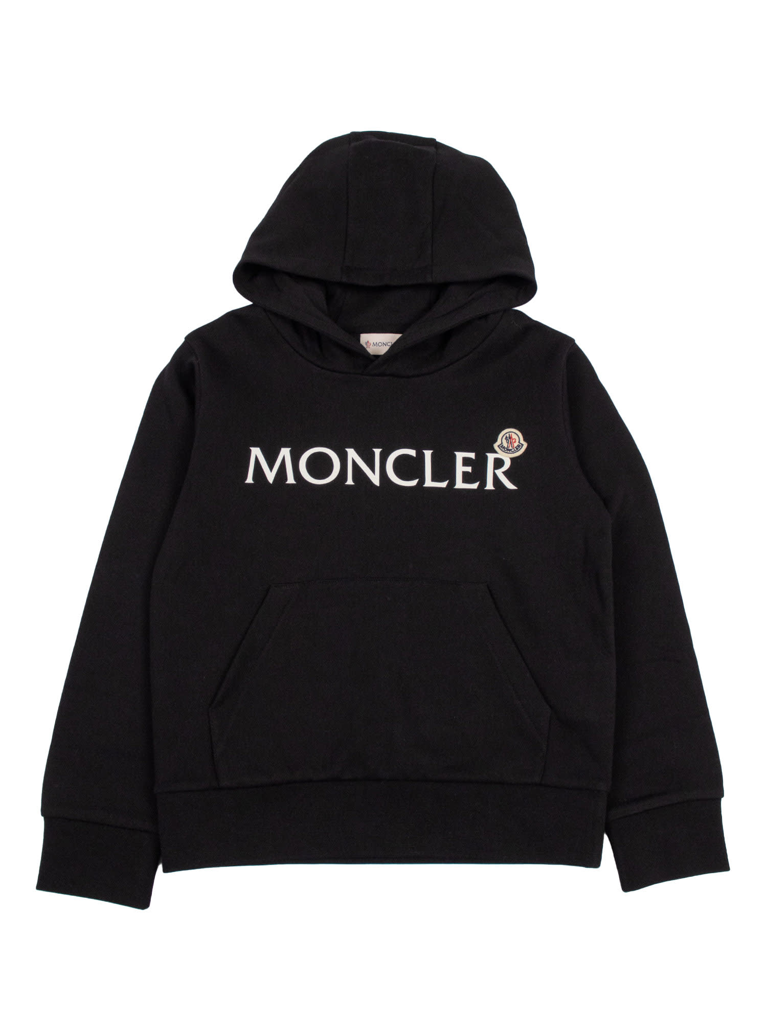 Moncler Hoodie Sweater In Black