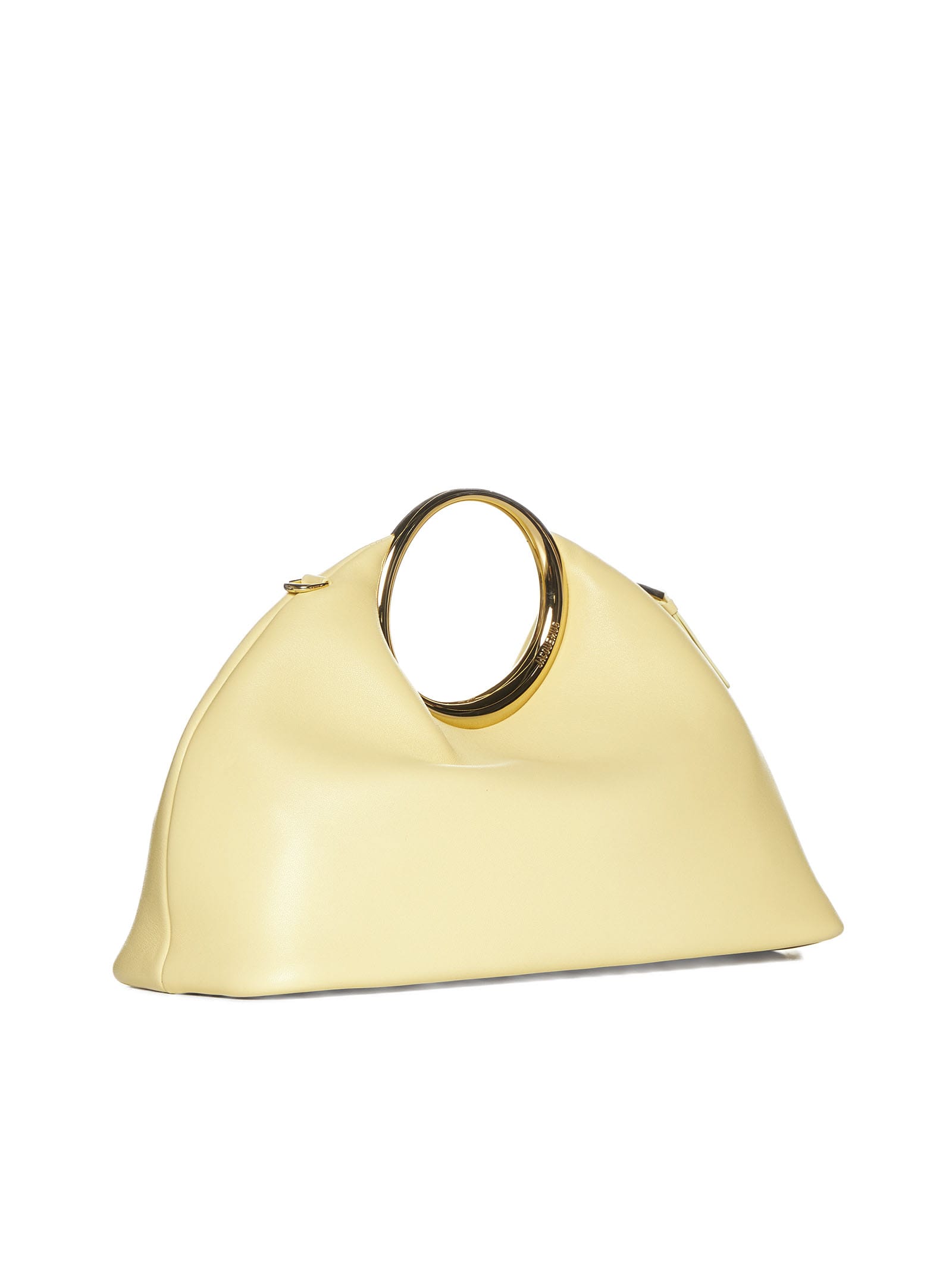 Shop Jacquemus Tote In Pale Yellow