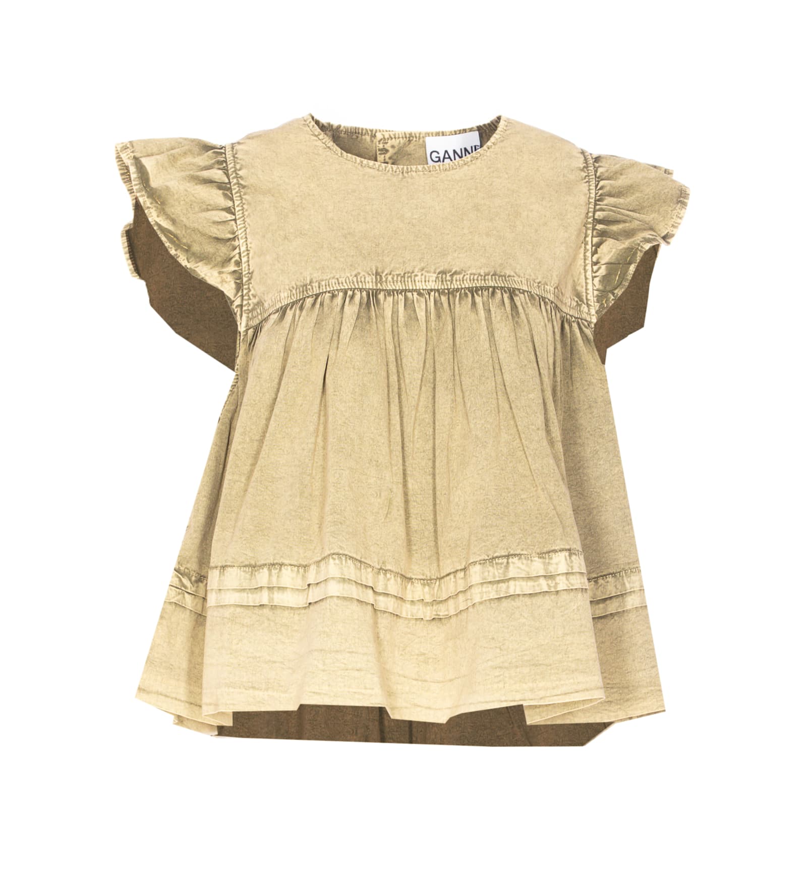 Ganni Top In Neutral