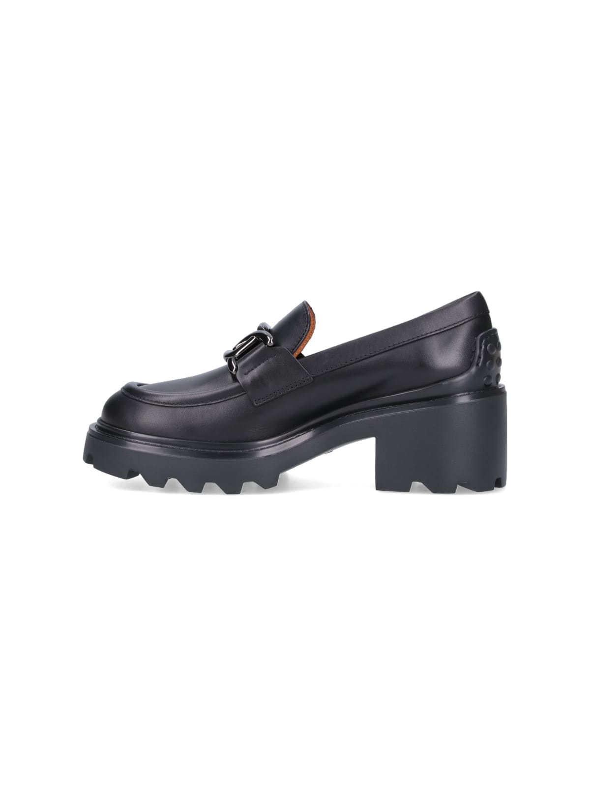 Shop Tod's Loafers With Buckle In Black
