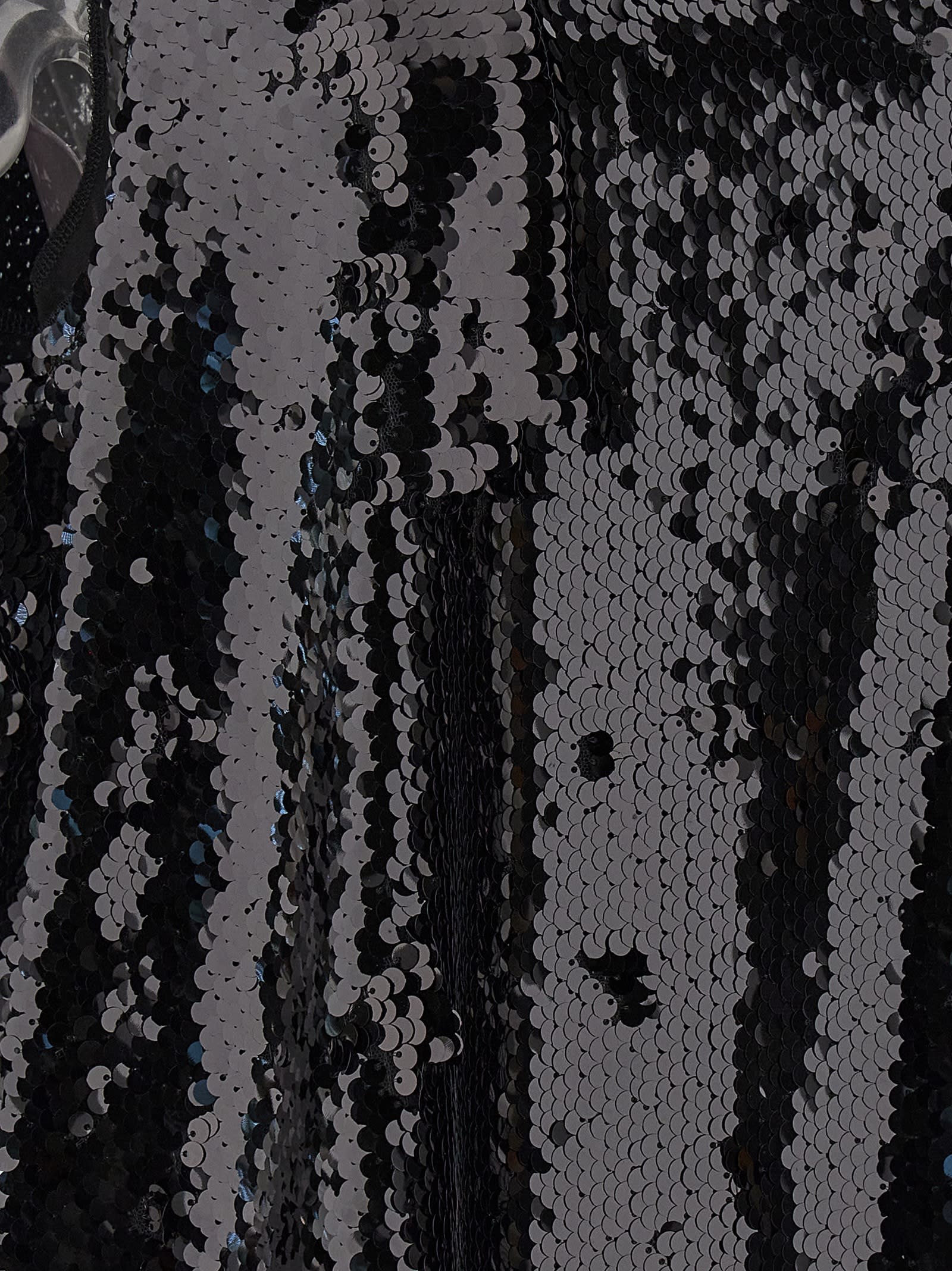 Comme Des Garçons Sequin-embelished Tank Top In Black