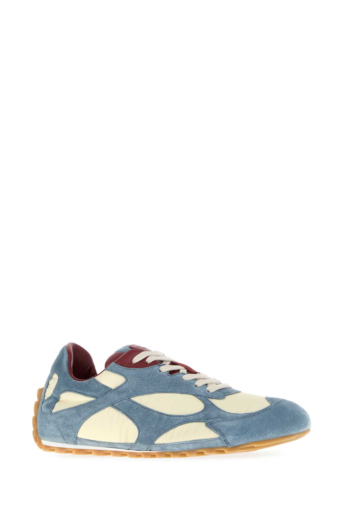 Bottega Veneta Orbit Flash Leather-trimmed Suede And Shell Sneakers In Blue