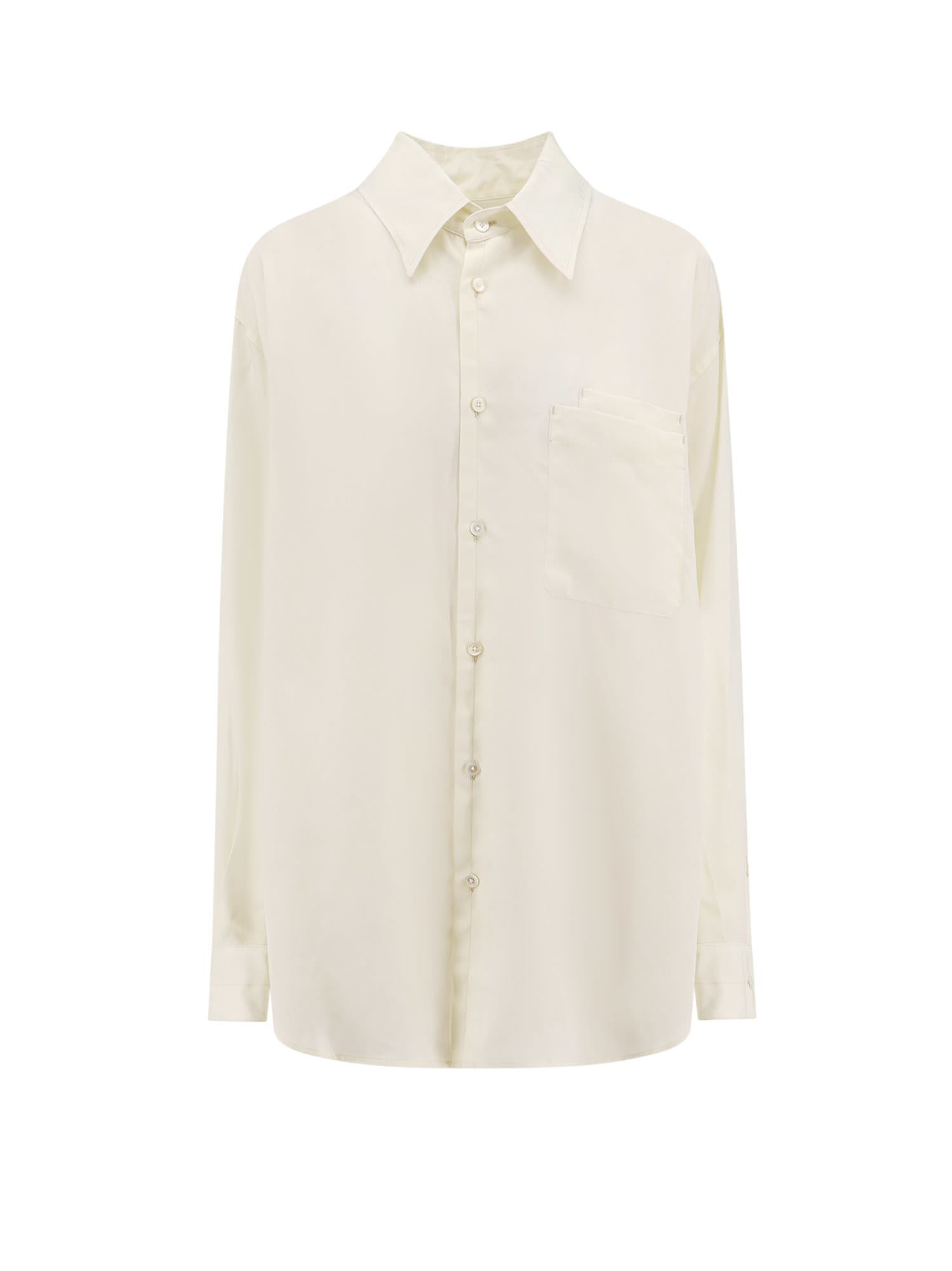 Shop Lemaire Shirt In Ivory