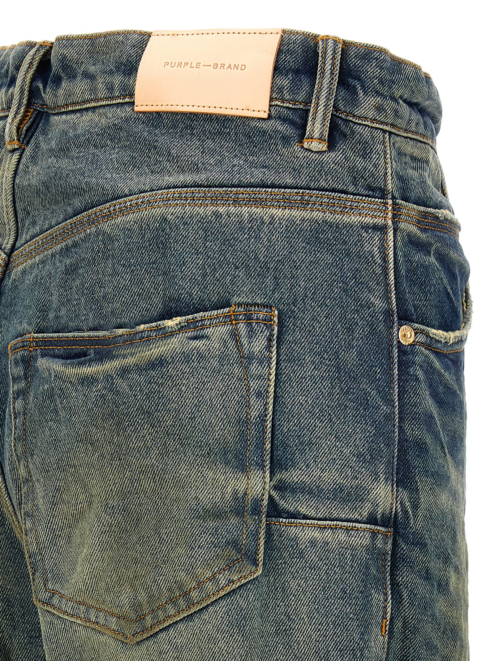 Shop Purple Brand Relaxed Vintage Dirty Jeans In Blue