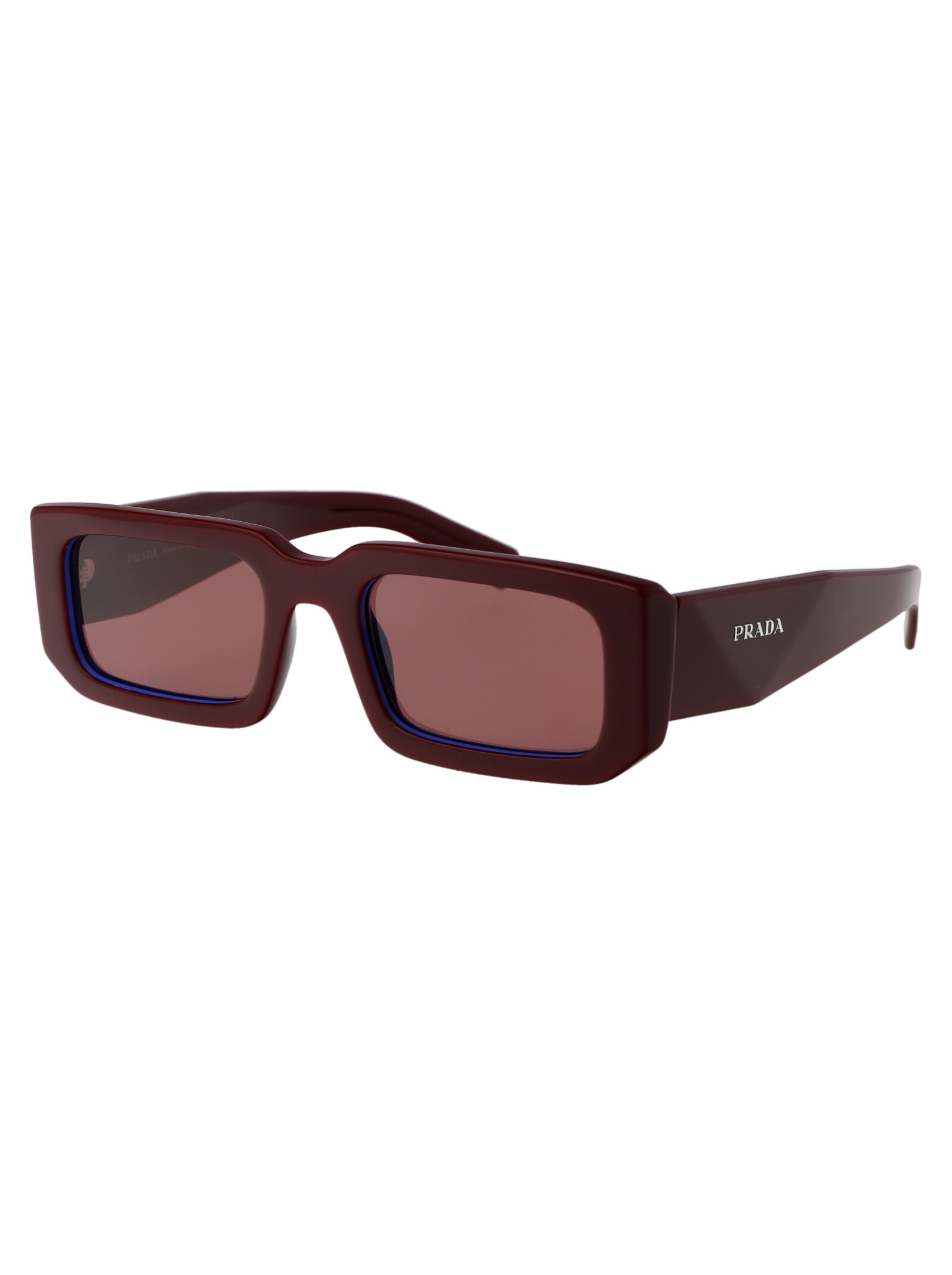 Shop Prada 0pr 06ys Sunglasses In 16m08s Etruscan/blue