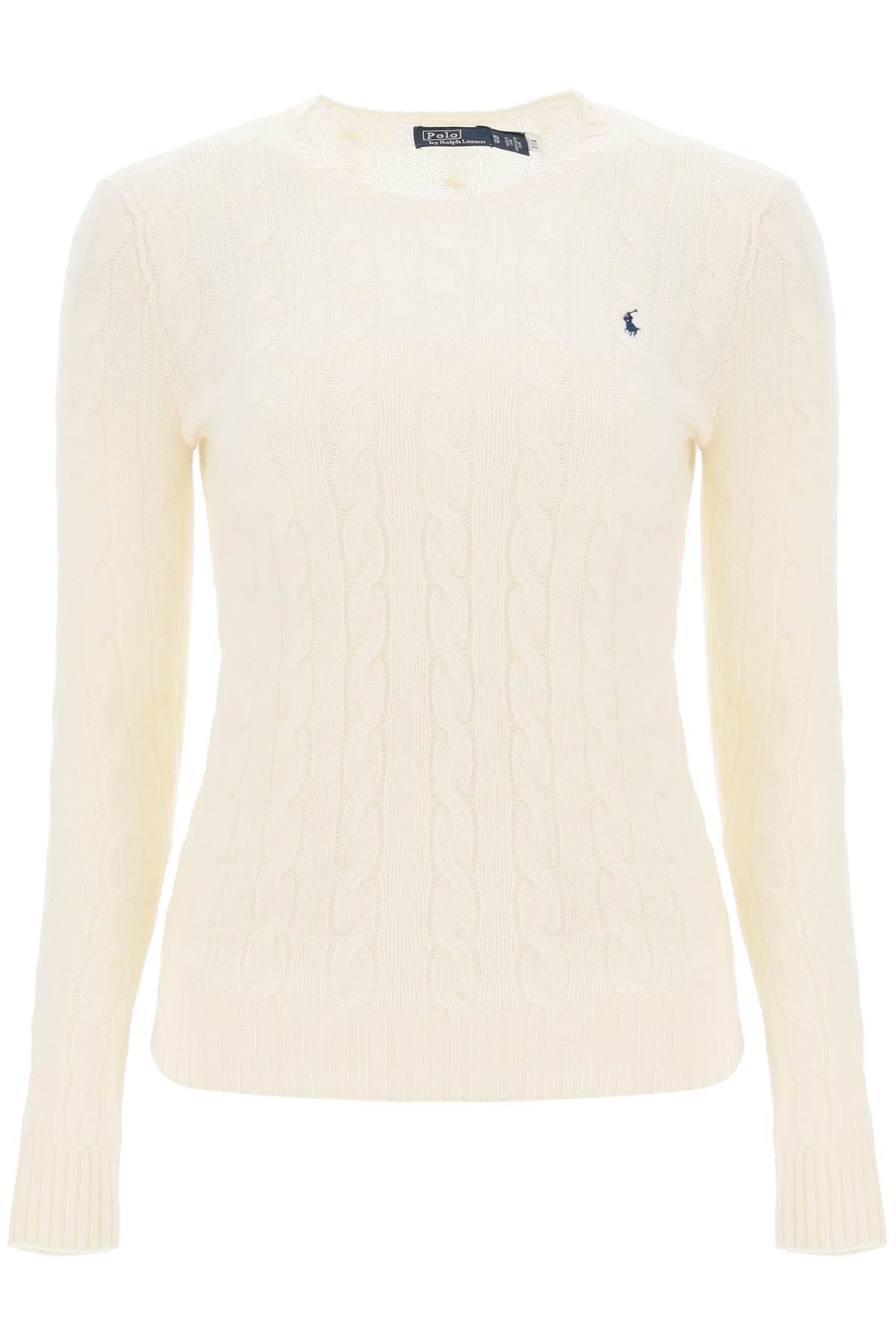 POLO RALPH LAUREN CABLE KNIT WOOL AND CASHMERE SWEATER