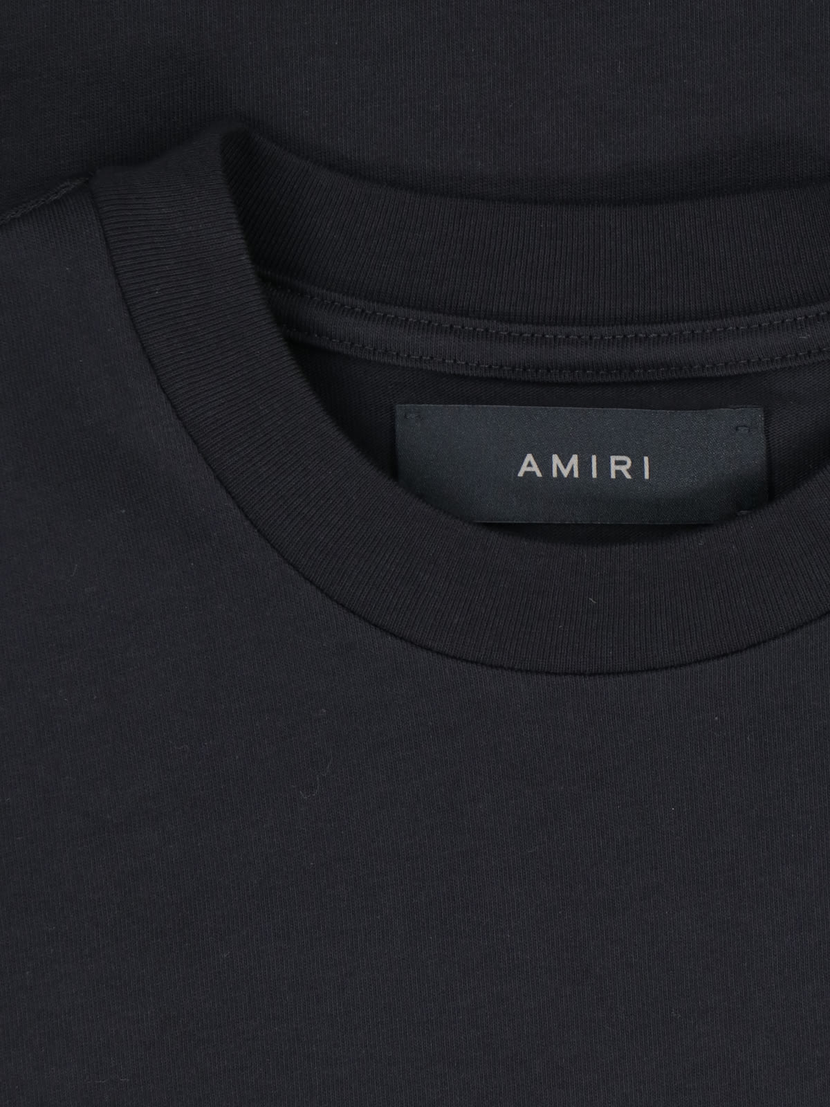 Shop Amiri Back Logo T-shirt In Black