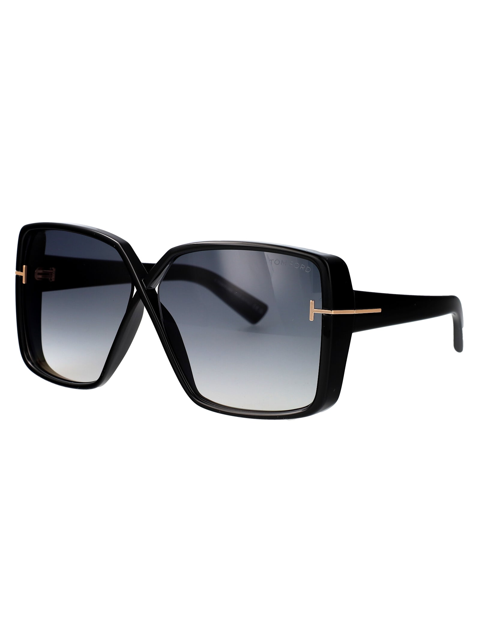 Tom Ford Sunglasses In 01b Nero Lucido / Fumo Grad