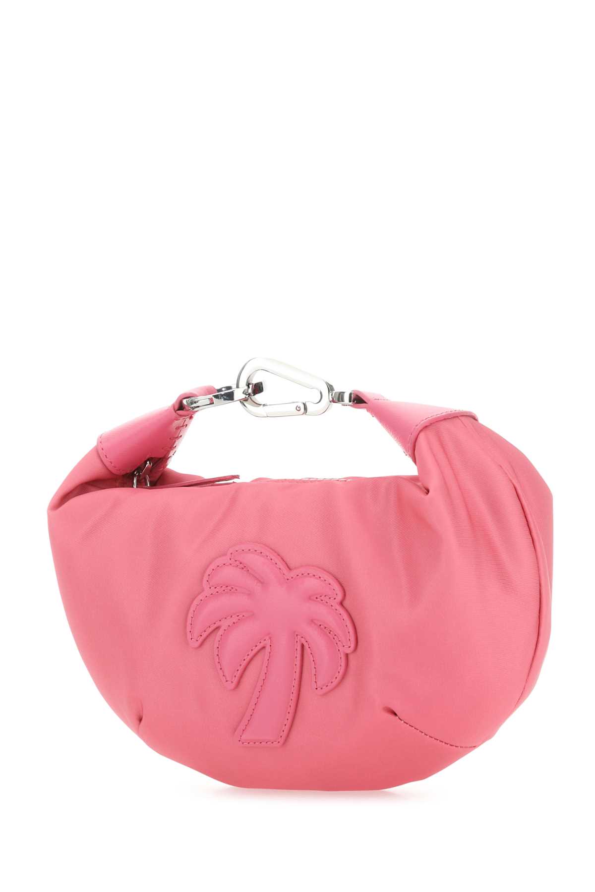 Shop Palm Angels Dark Pink Fabric Big Palm Handbag In Pinkpink