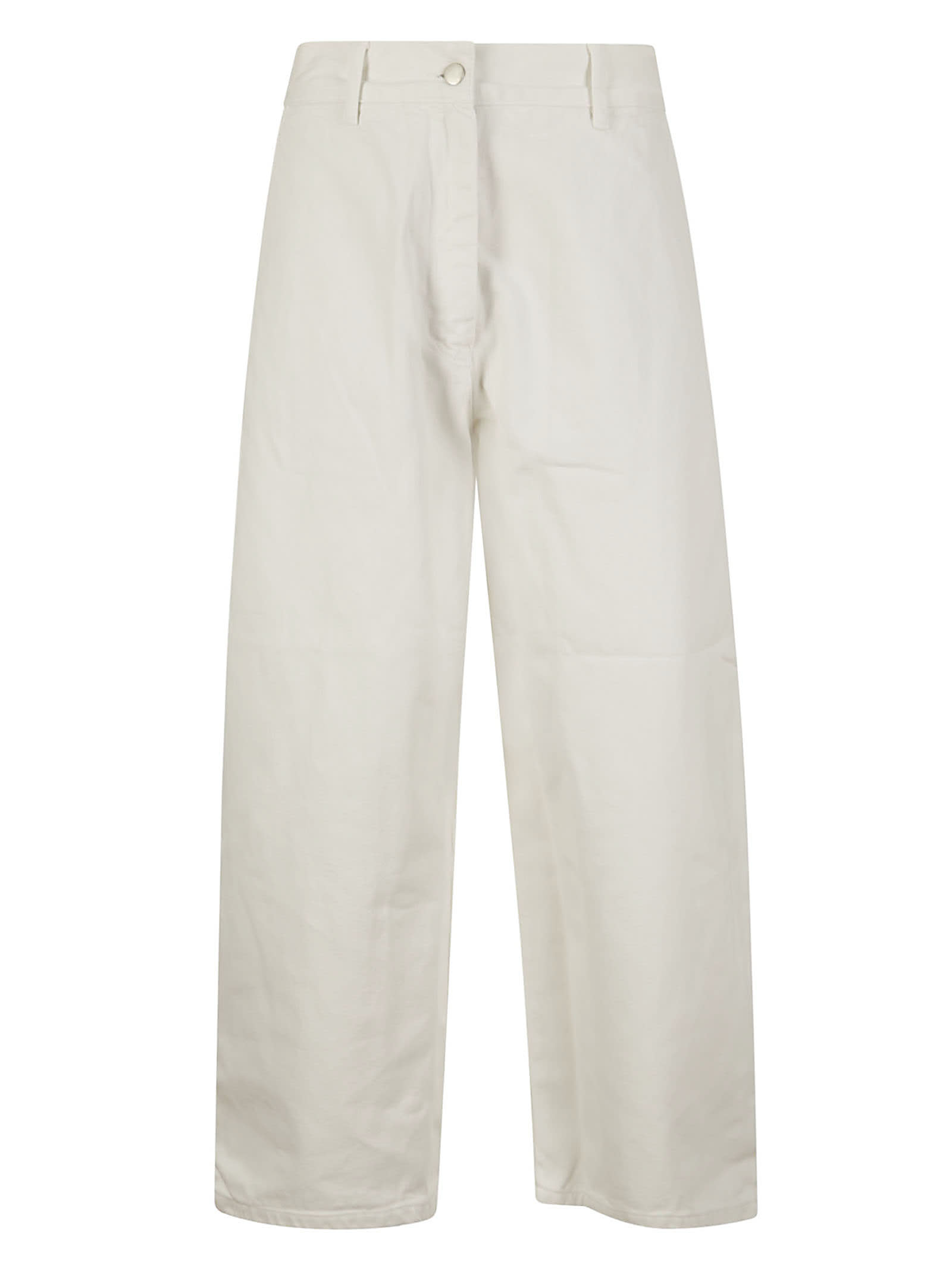 Studio Nicholson Denim - Wide Crop Trouser In Parchment