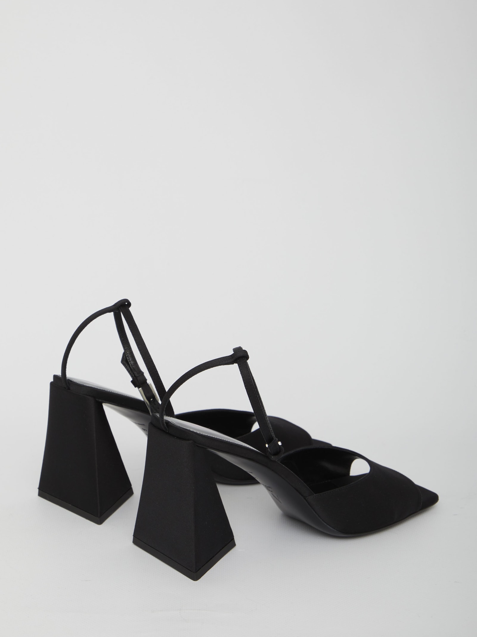 Shop Attico Black Piper Sandals