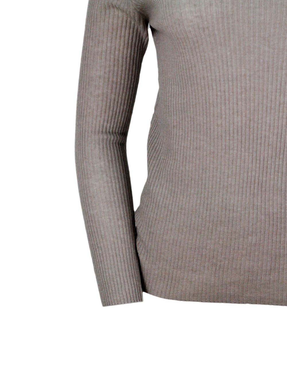 Shop Fabiana Filippi Sweater In Brown