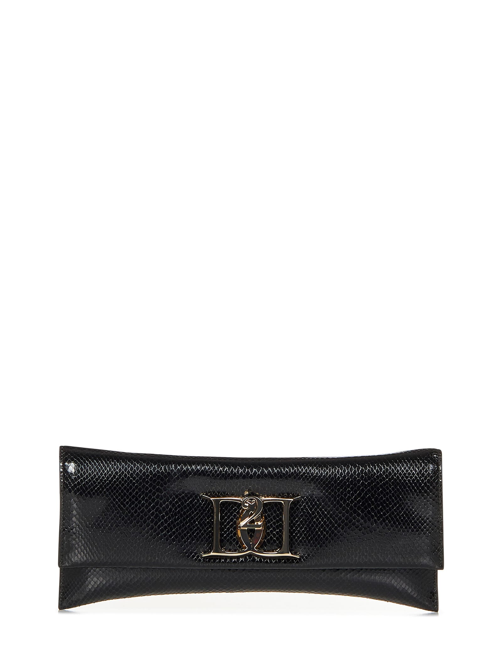 Shop Dsquared2 Double D Clutch In Black