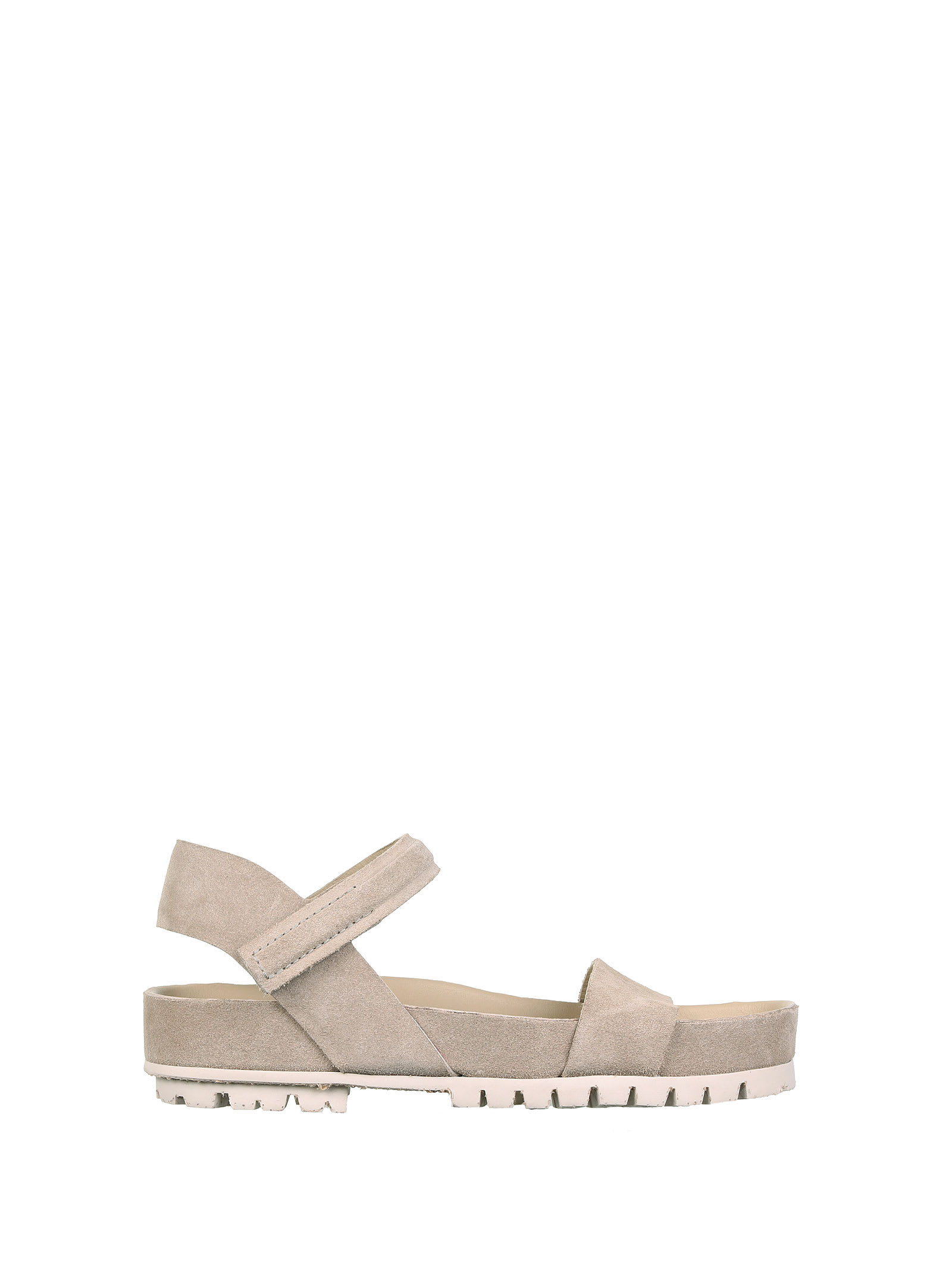 Pedro Garcia Sandal In Taupe Suede Leather