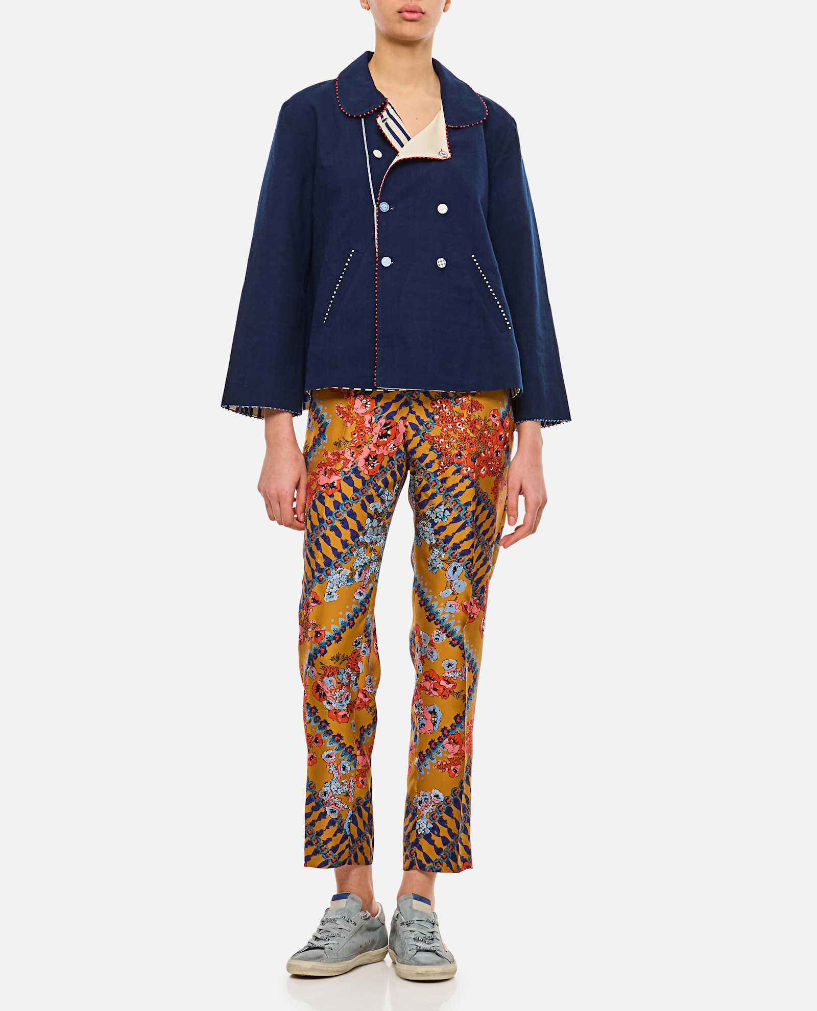 Alberto Biani Trouser In Golden