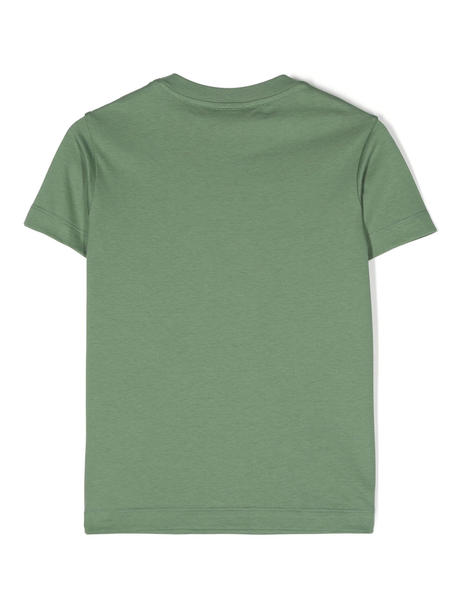 Shop Fendi Kids T-shirts And Polos Green