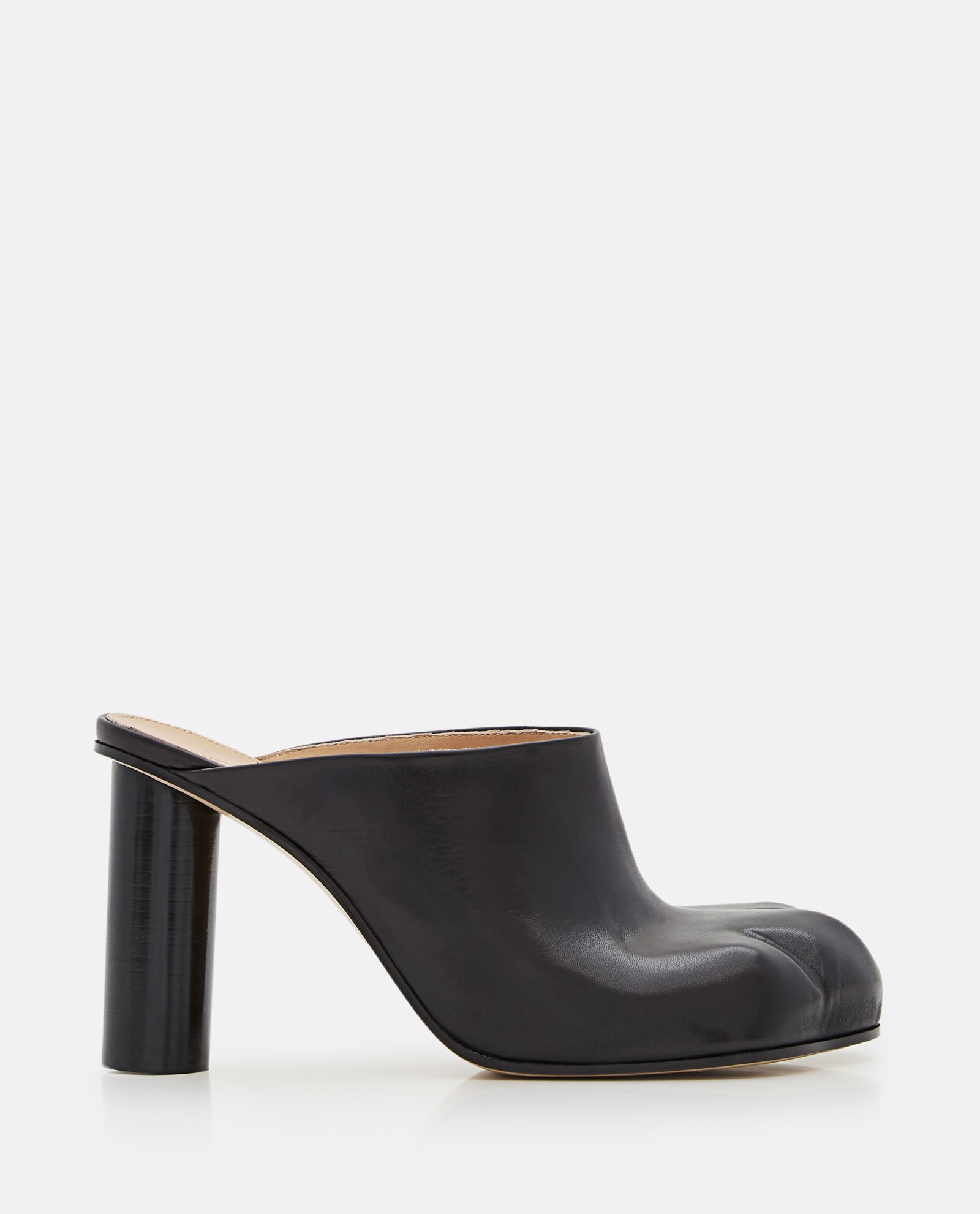 JW ANDERSON HEELED PAW LEATHER MULES