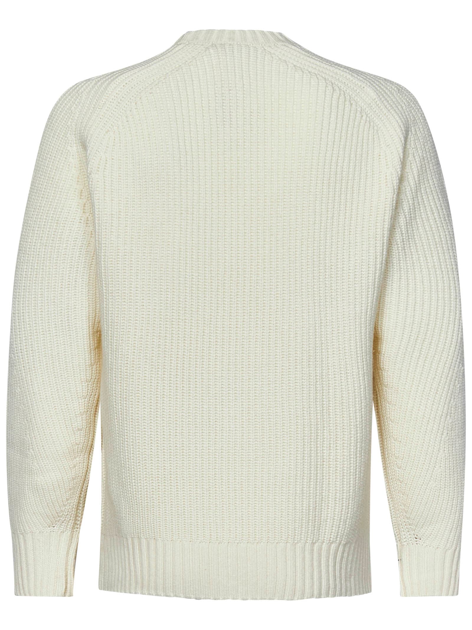 Shop Lacoste Sweater In White