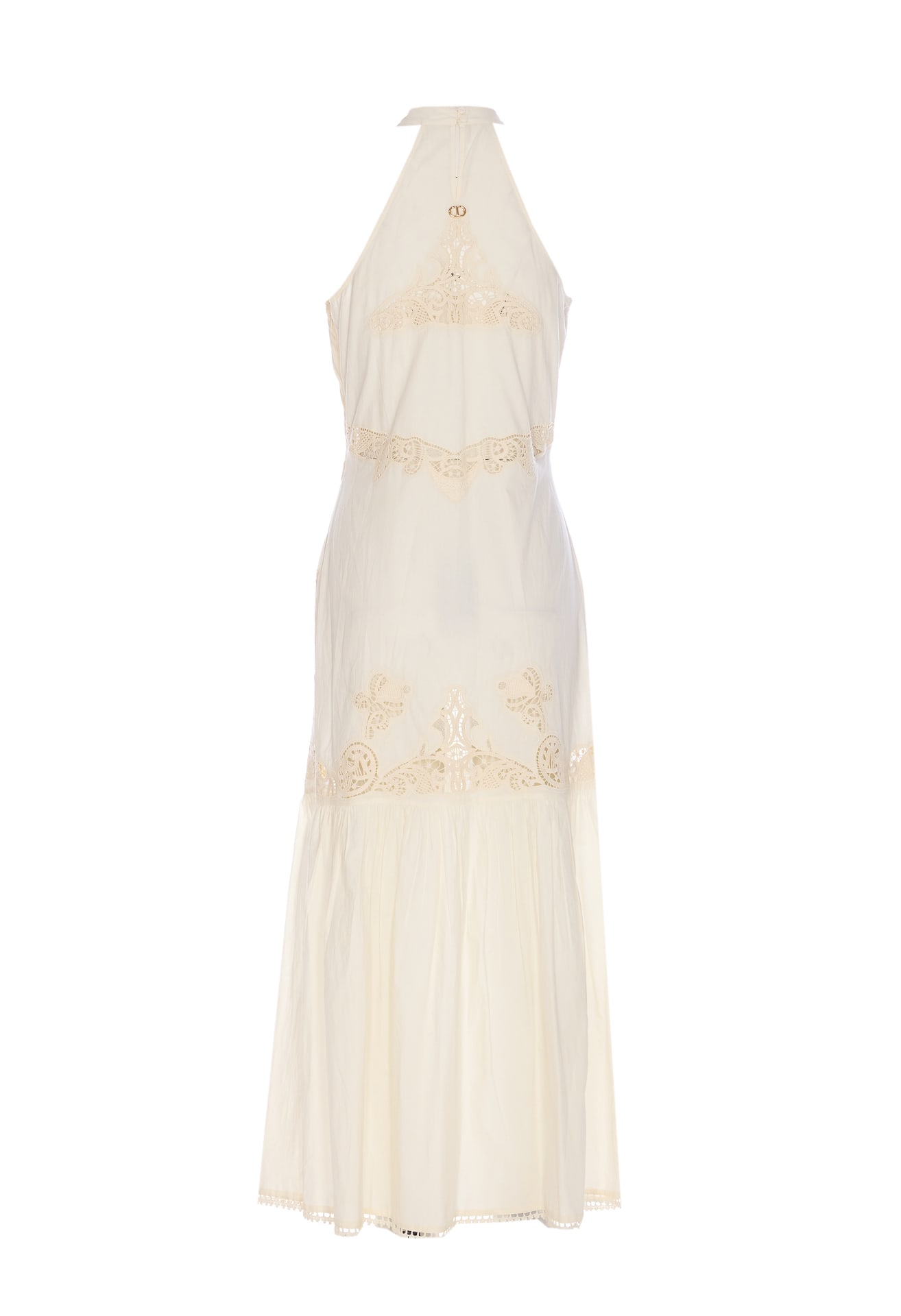 Twinset Long Dress With Embroidery